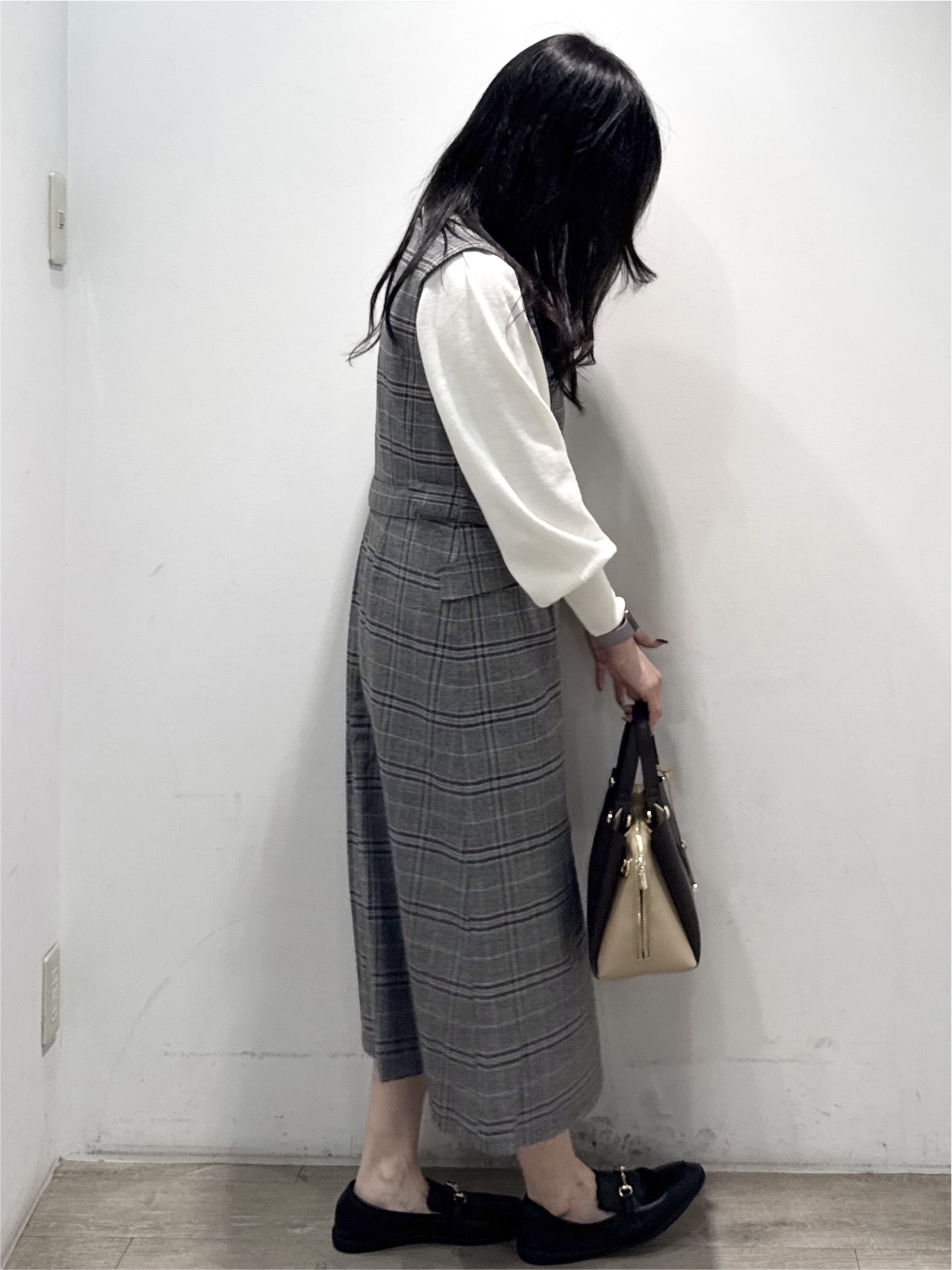 yuicciさんの「OPAQUE.CLIP｜カシミヤタッチハイネックニット【洗濯機OK／抗ピリング】」を使ったコーディネート