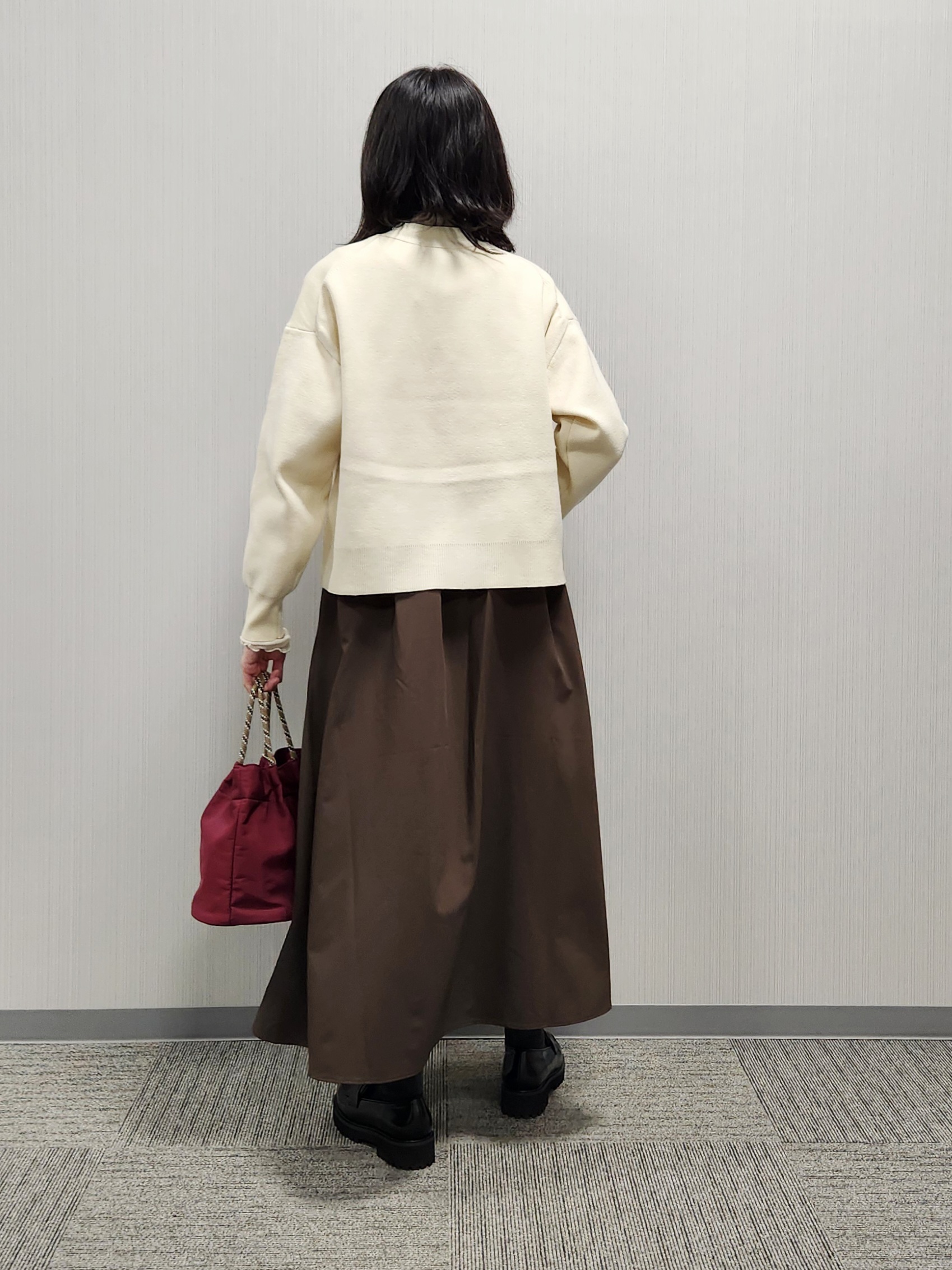 naraさんの「Dessin｜【洗える/秋羽織り】ミラノリブVネックカーディガン」を使ったコーディネート