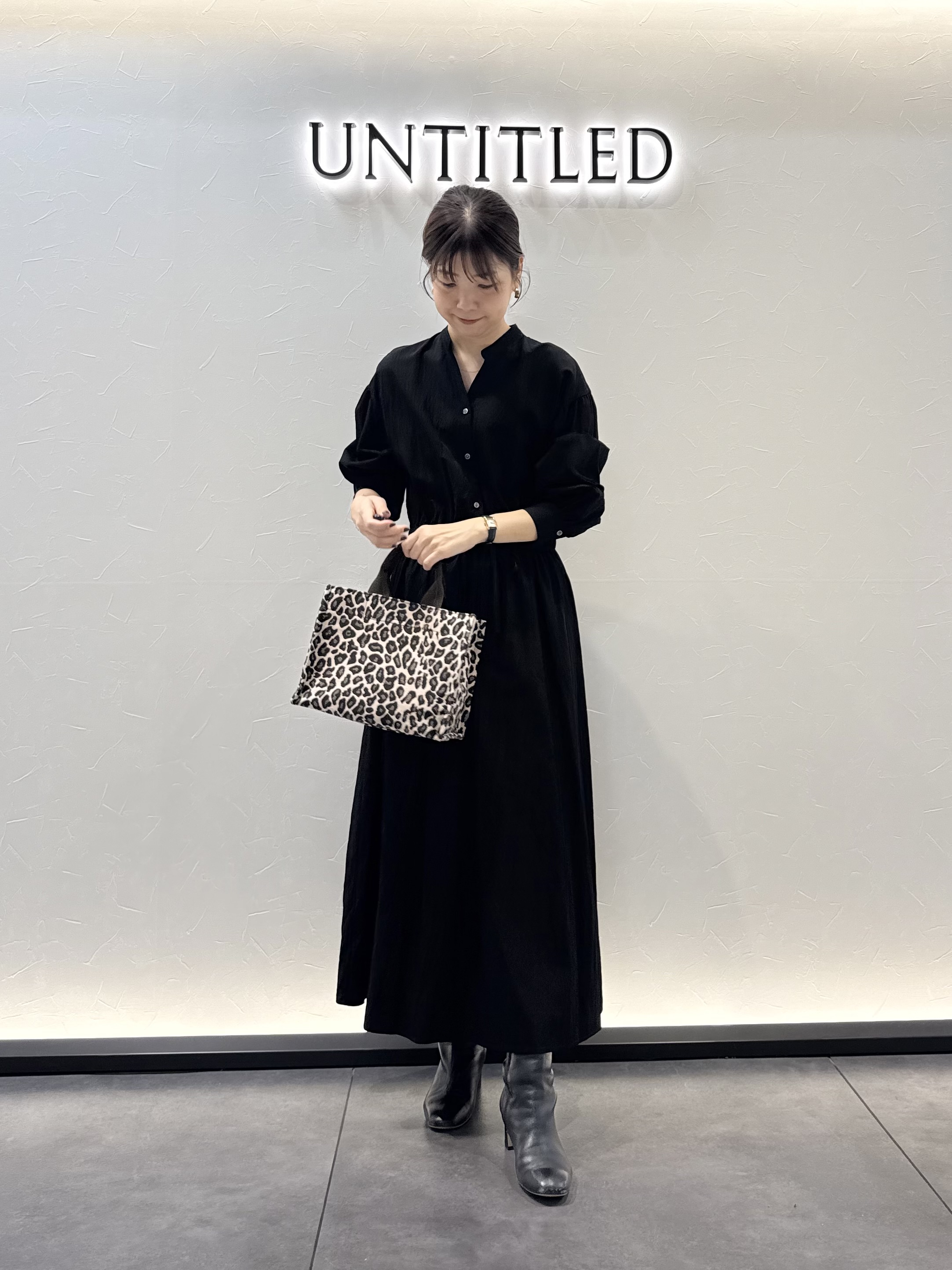 かなえさんの「UNTITLED｜ドレープワンピース」を使ったコーディネート