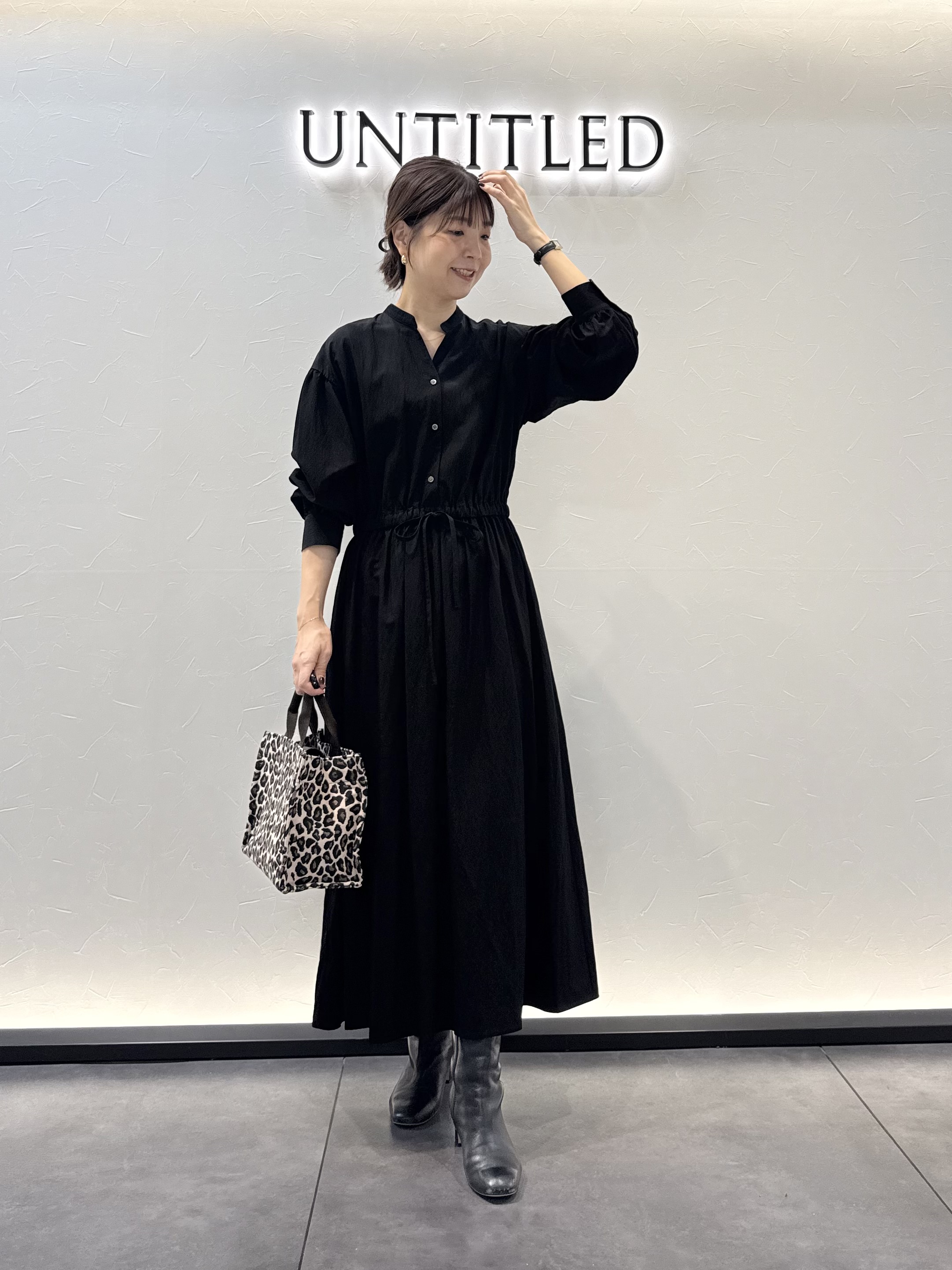 かなえさんの「UNTITLED｜ドレープワンピース」を使ったコーディネート