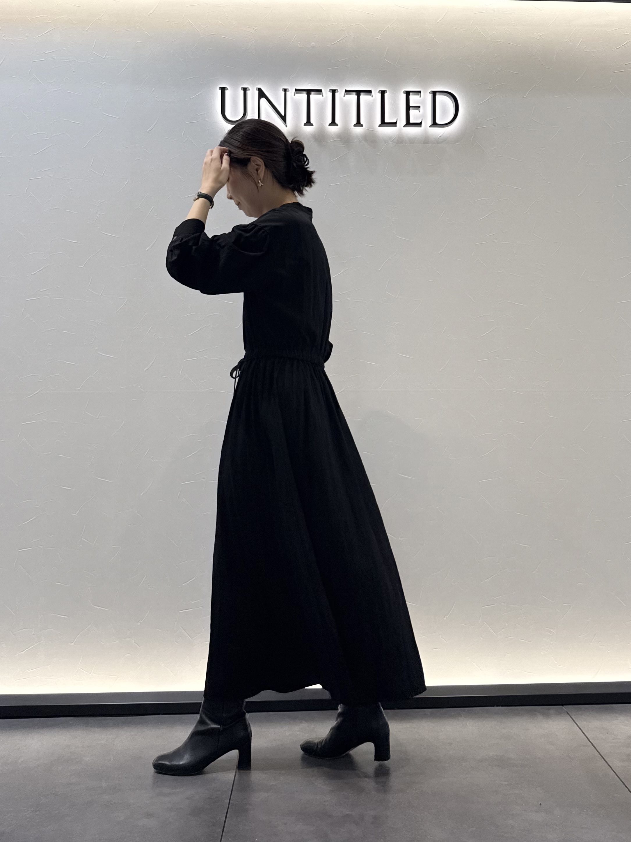 かなえさんの「UNTITLED｜ドレープワンピース」を使ったコーディネート