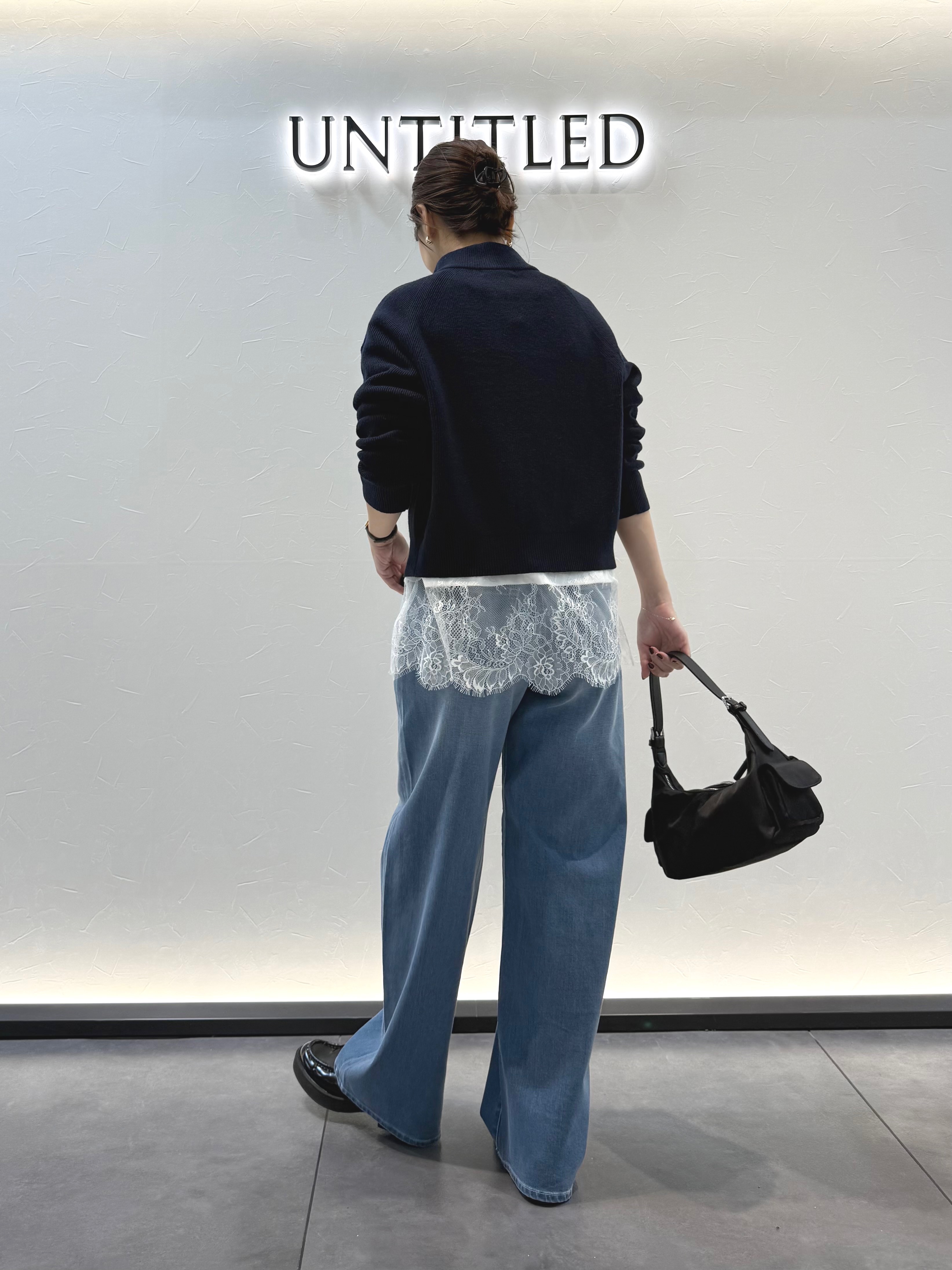 かなえさんの「UNTITLED｜【秋羽織り/ニット】ウールジップカーディガン」を使ったコーディネート