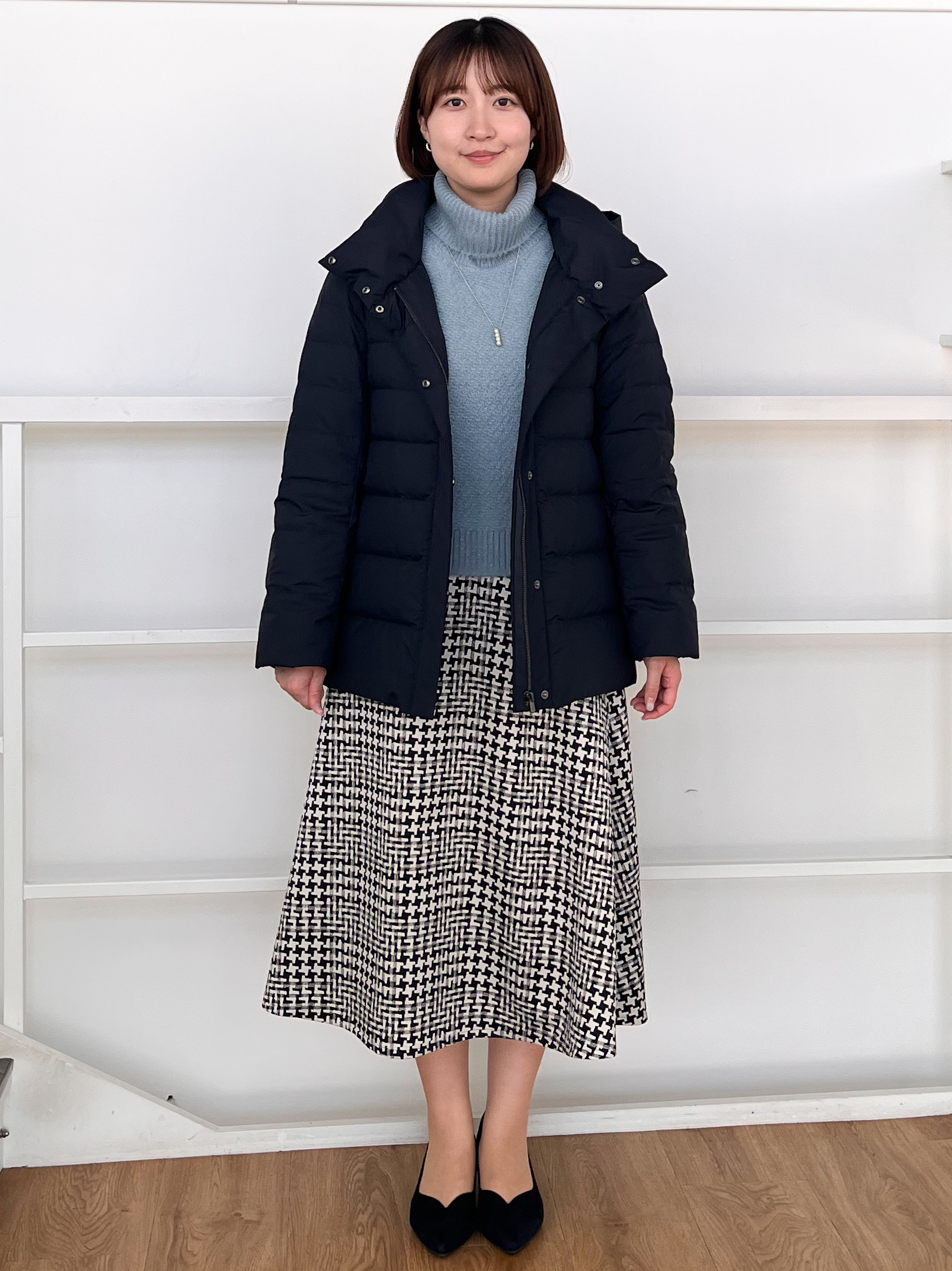 mikikoさんの「Reflect｜パール調バー&times;チェーンネックレス」を使ったコーディネート