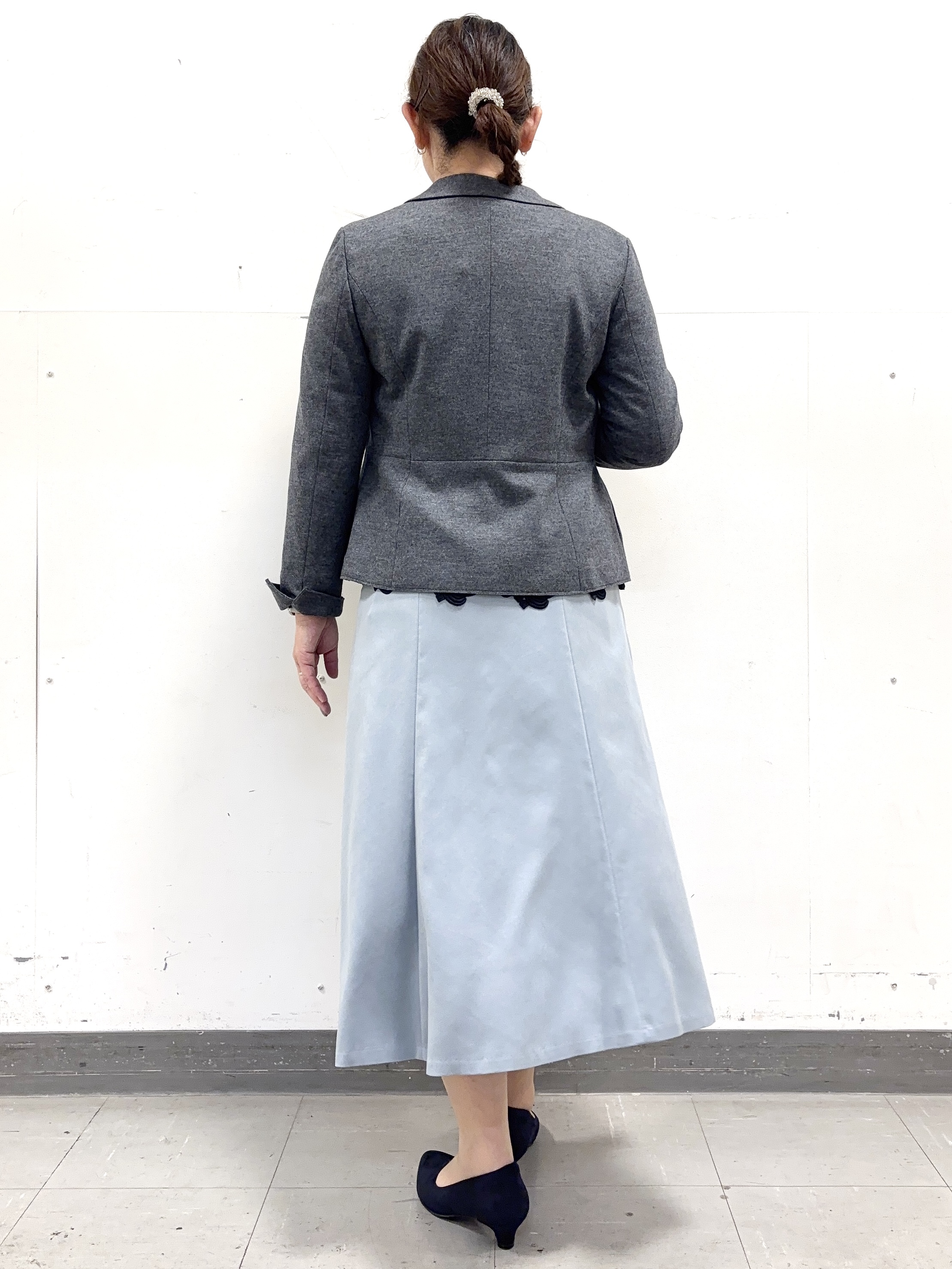 keiさんの「Reflect｜【SS-4Lサイズ／セットアップ可】ペプラムデザイン テーラードジャケット」を使ったコーディネート