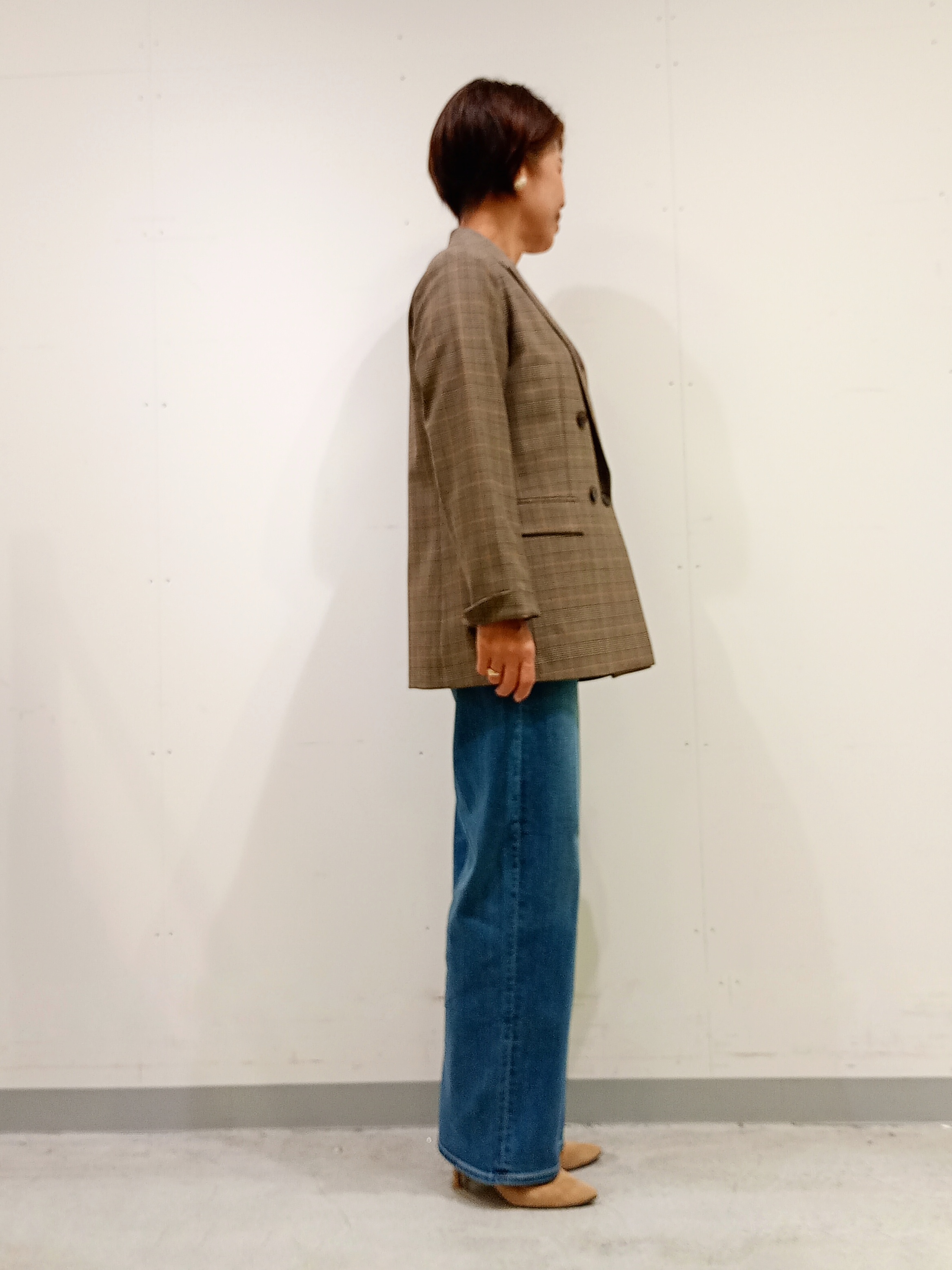 Kさんの「INDIVI｜【洗濯機OK／ストレッチ◎】秋はじめのダブルジャケット」を使ったコーディネート