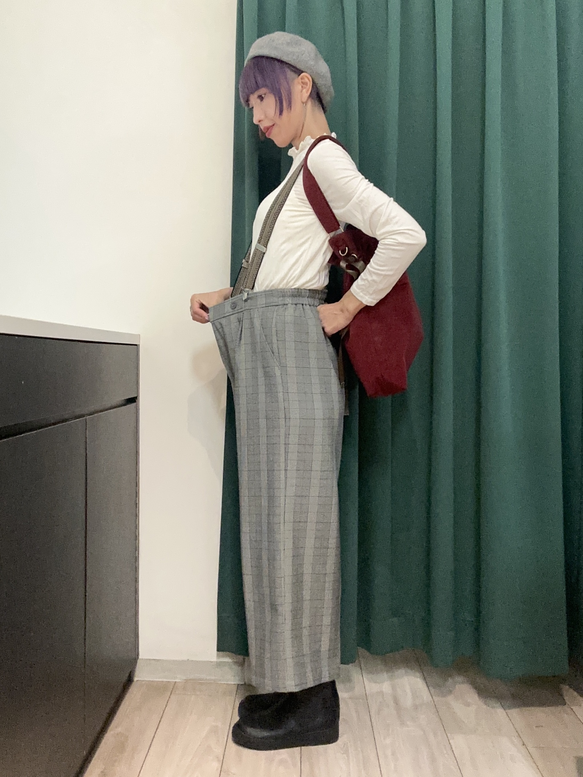 えまんさんの「SHOO･LA･RUE｜【セットアップ可/洗濯後しわになりにくい】ウールフィール ダブルジャケット」を使ったコーディネート