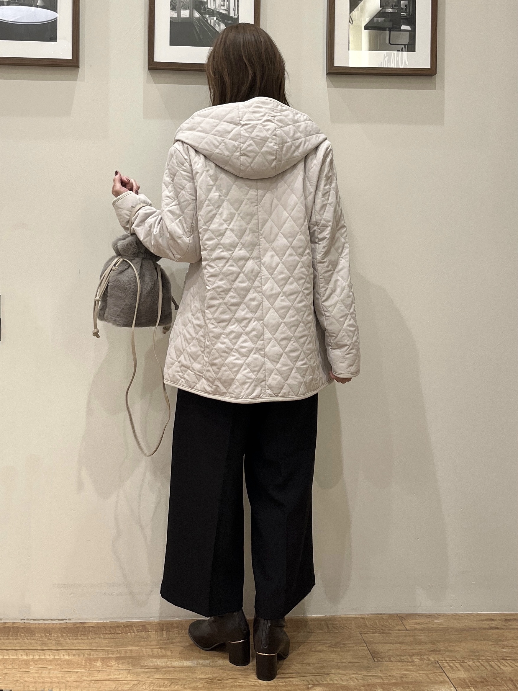 まつみさんの「SHOO･LA･RUE｜【撥水/S-LL/洗濯機可】2WAY中綿キルトジャケット」を使ったコーディネート