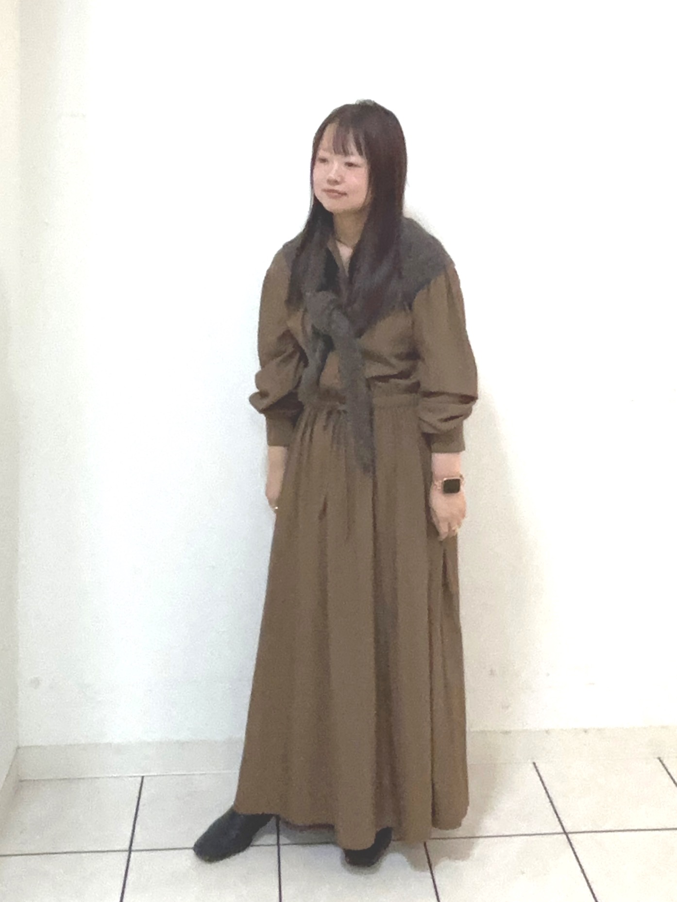 タマさんの「UNTITLED｜ドレープワンピース」を使ったコーディネート