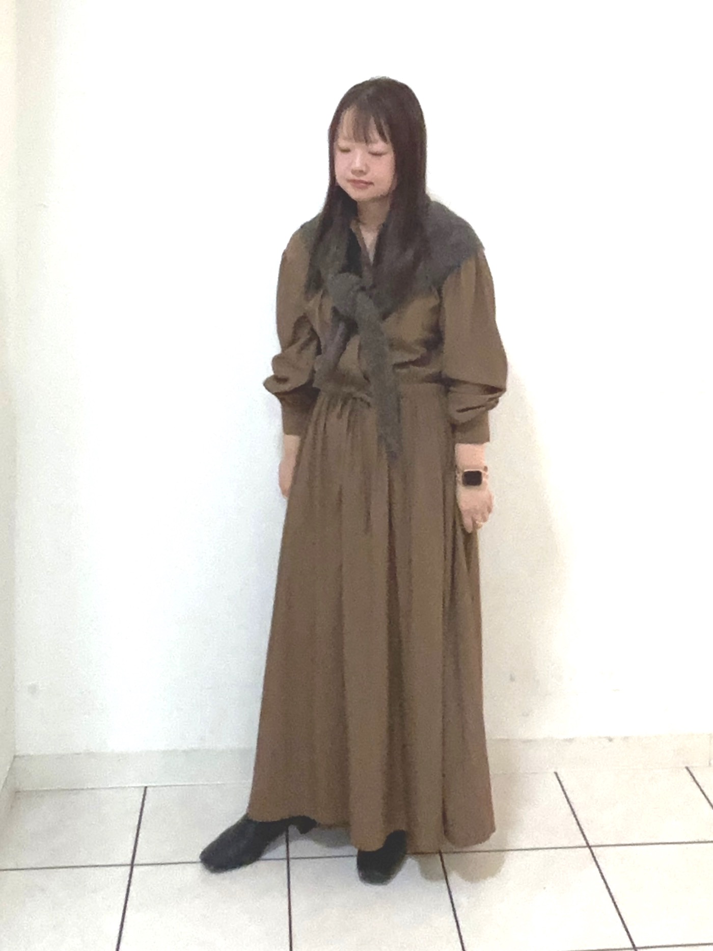 タマさんの「UNTITLED｜ドレープワンピース」を使ったコーディネート