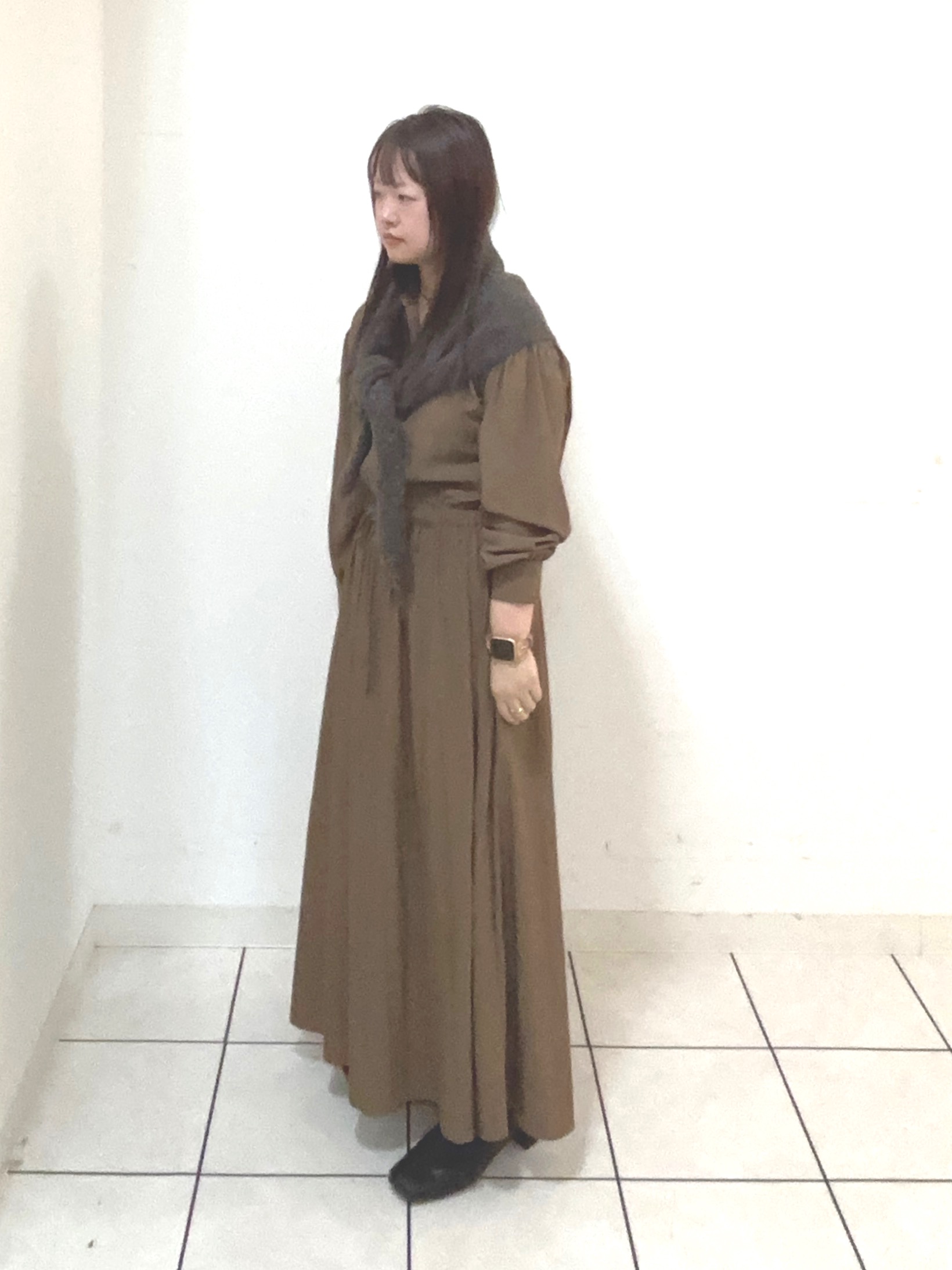タマさんの「UNTITLED｜ドレープワンピース」を使ったコーディネート