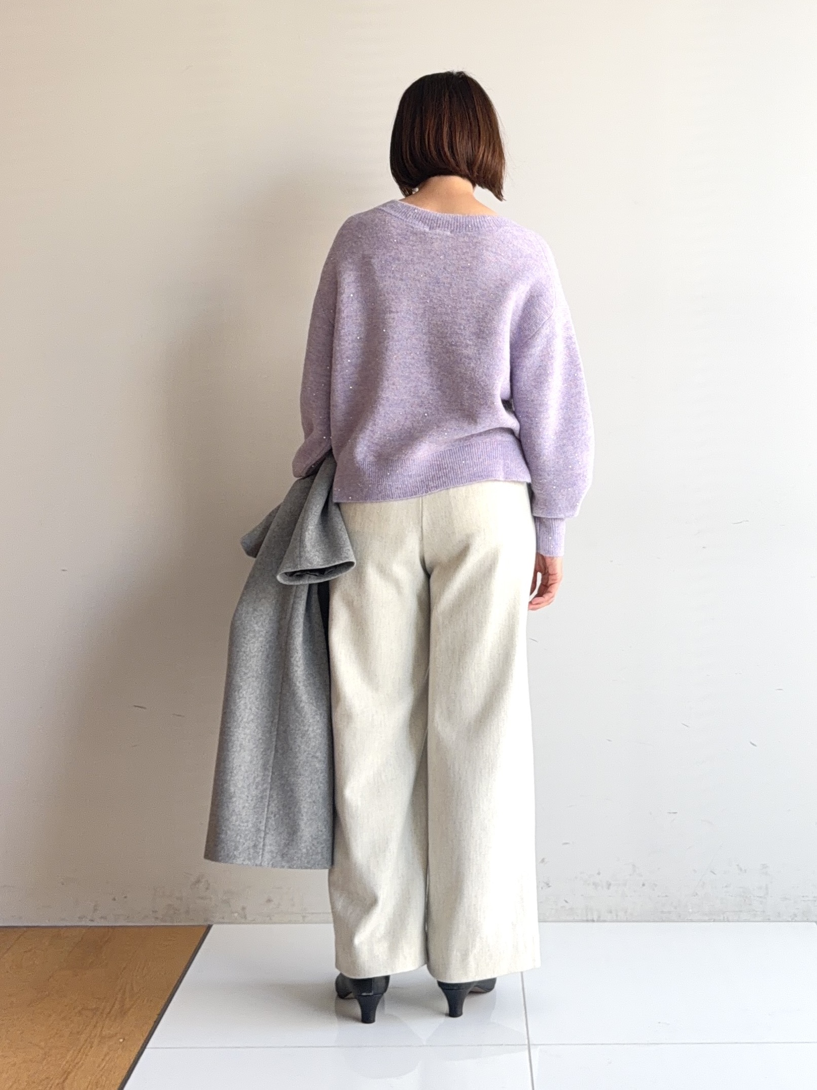 murayamaさんの「INDIVI｜【ラム革／美脚／通勤】レザーパンプス」を使ったコーディネート