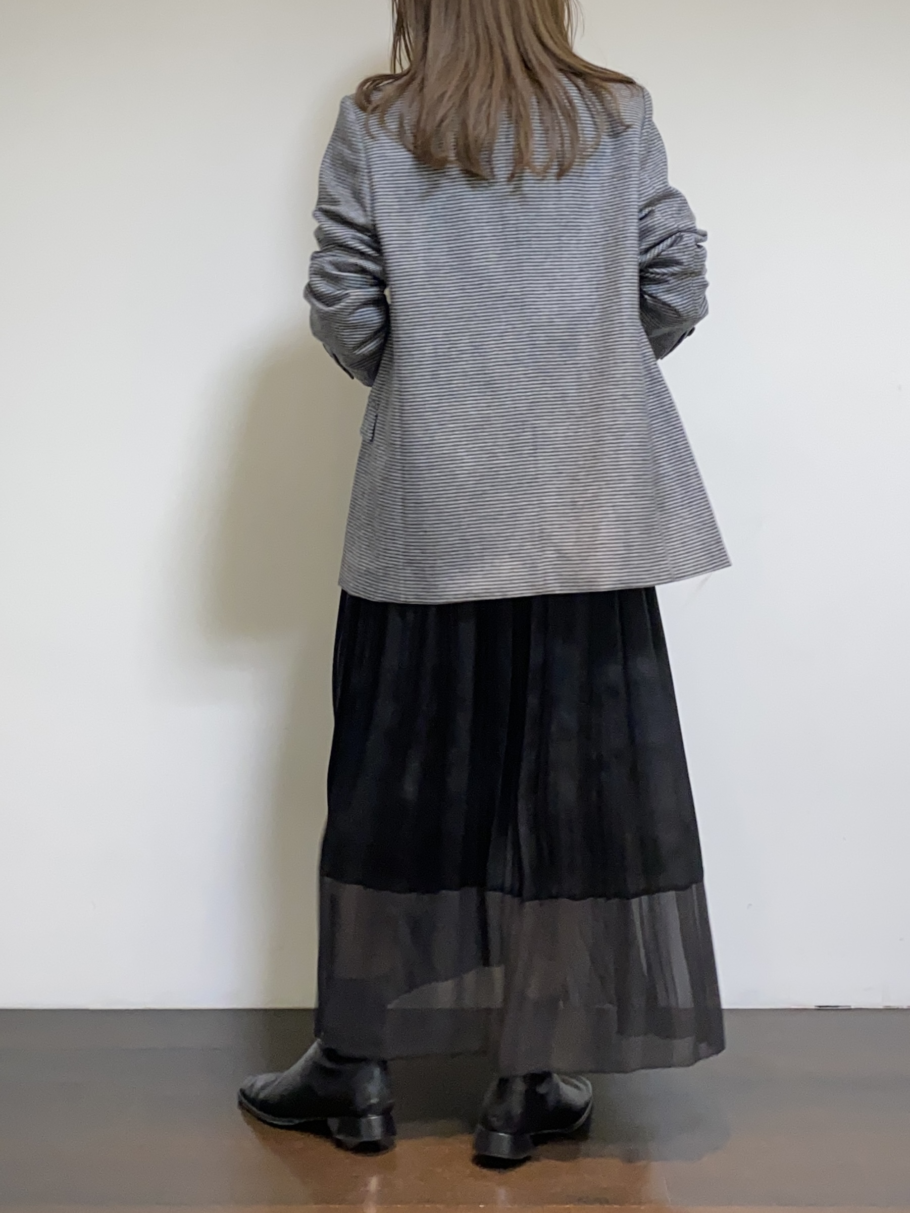tomoさんの「UNTITLED｜【セットアップ可/通勤にも】ウールダブルジャケット」を使ったコーディネート