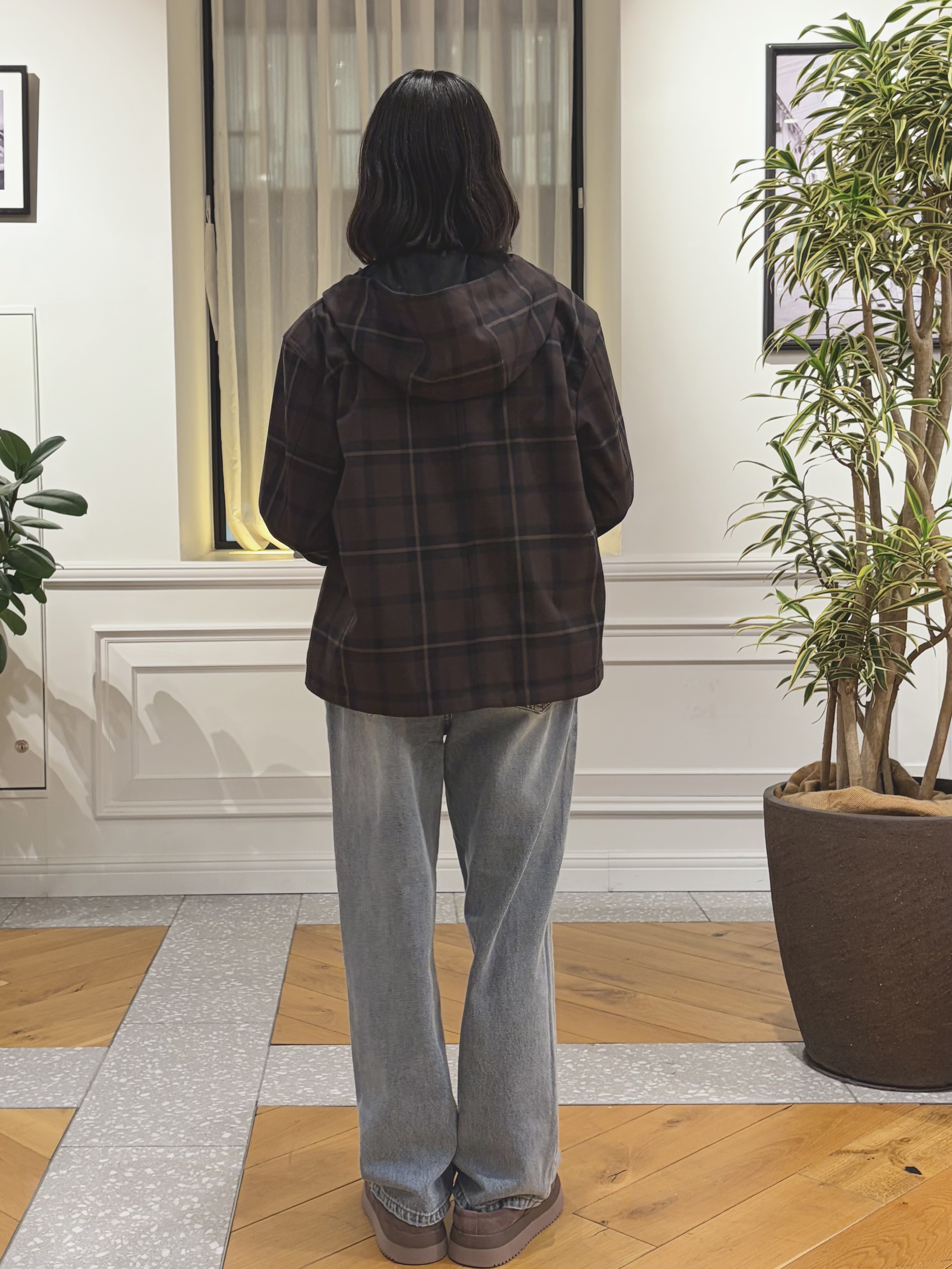 pupiさんの「DRESSTERIOR｜【STORY11月号掲載】チェックバックウォームテックブルゾン」を使ったコーディネート