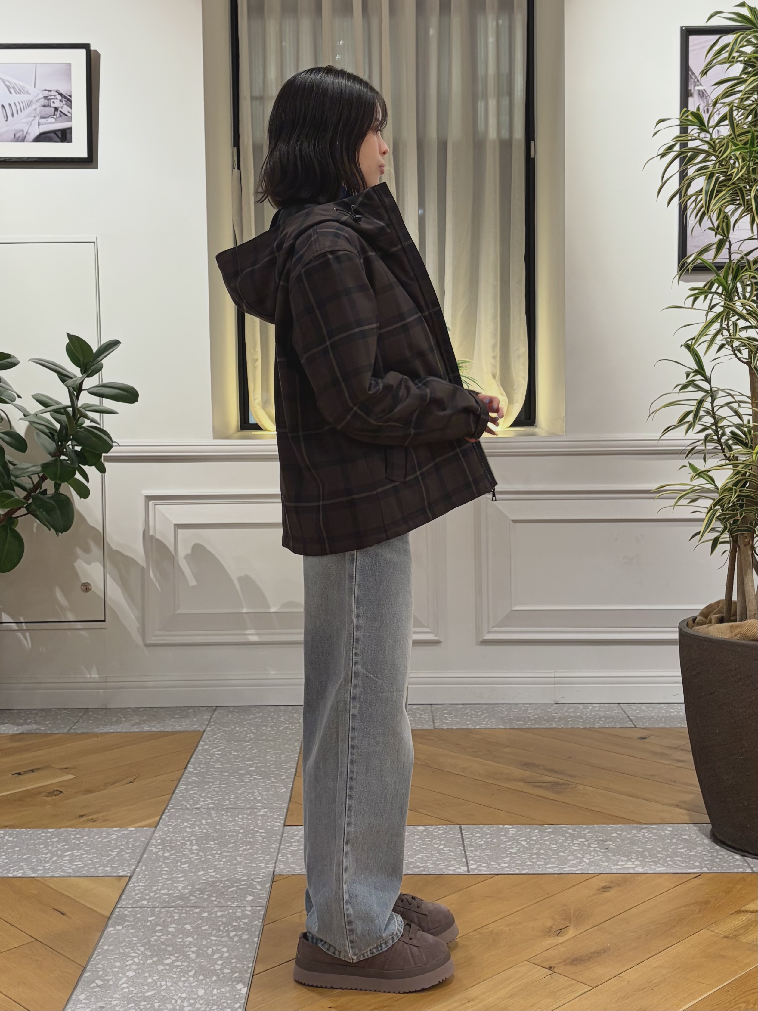 pupiさんの「DRESSTERIOR｜【STORY11月号掲載】チェックバックウォームテックブルゾン」を使ったコーディネート