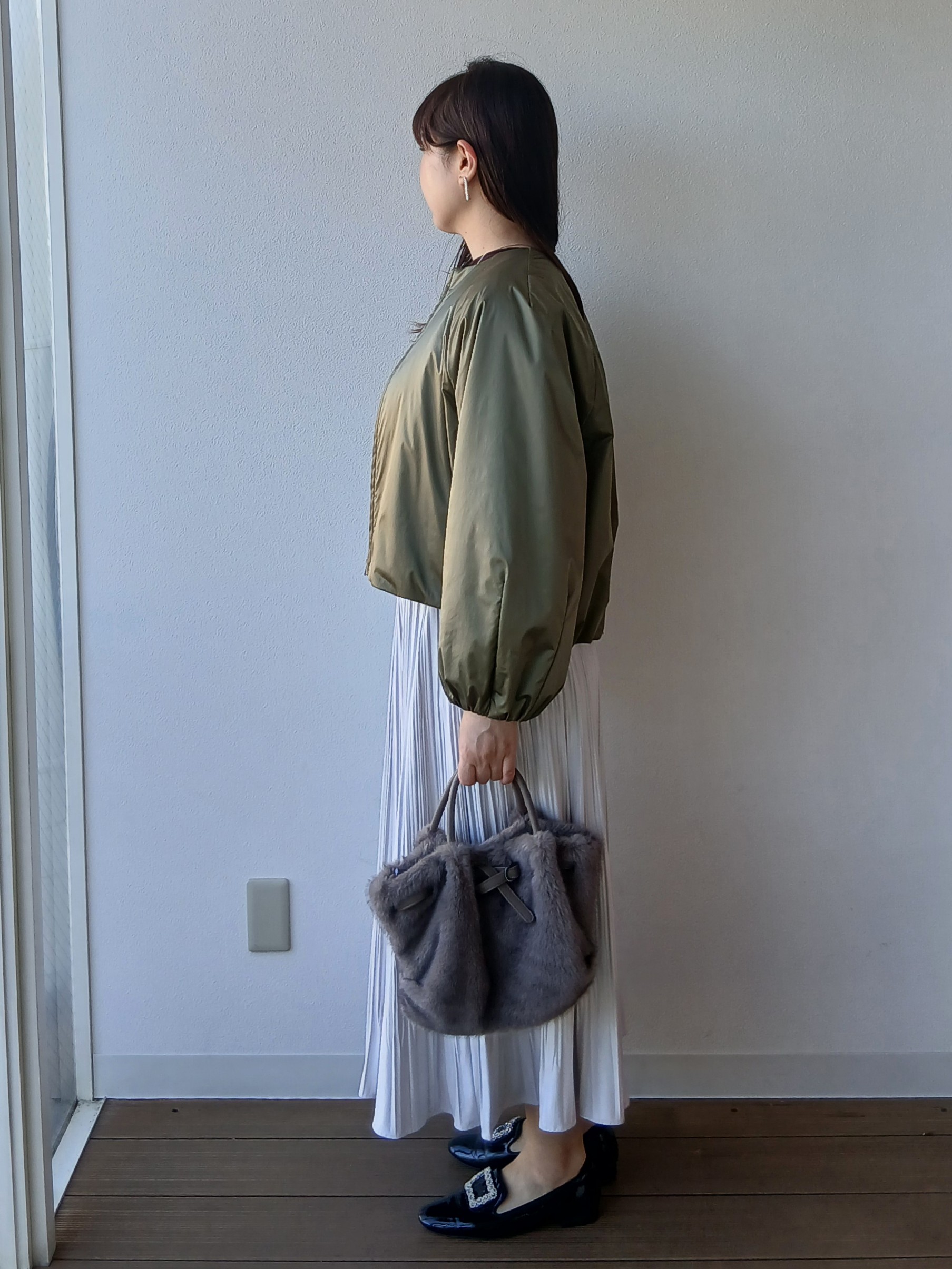 なみきさんの「UNTITLED｜【軽アウター/中綿/秋冬コート】ショートブルゾン」を使ったコーディネート