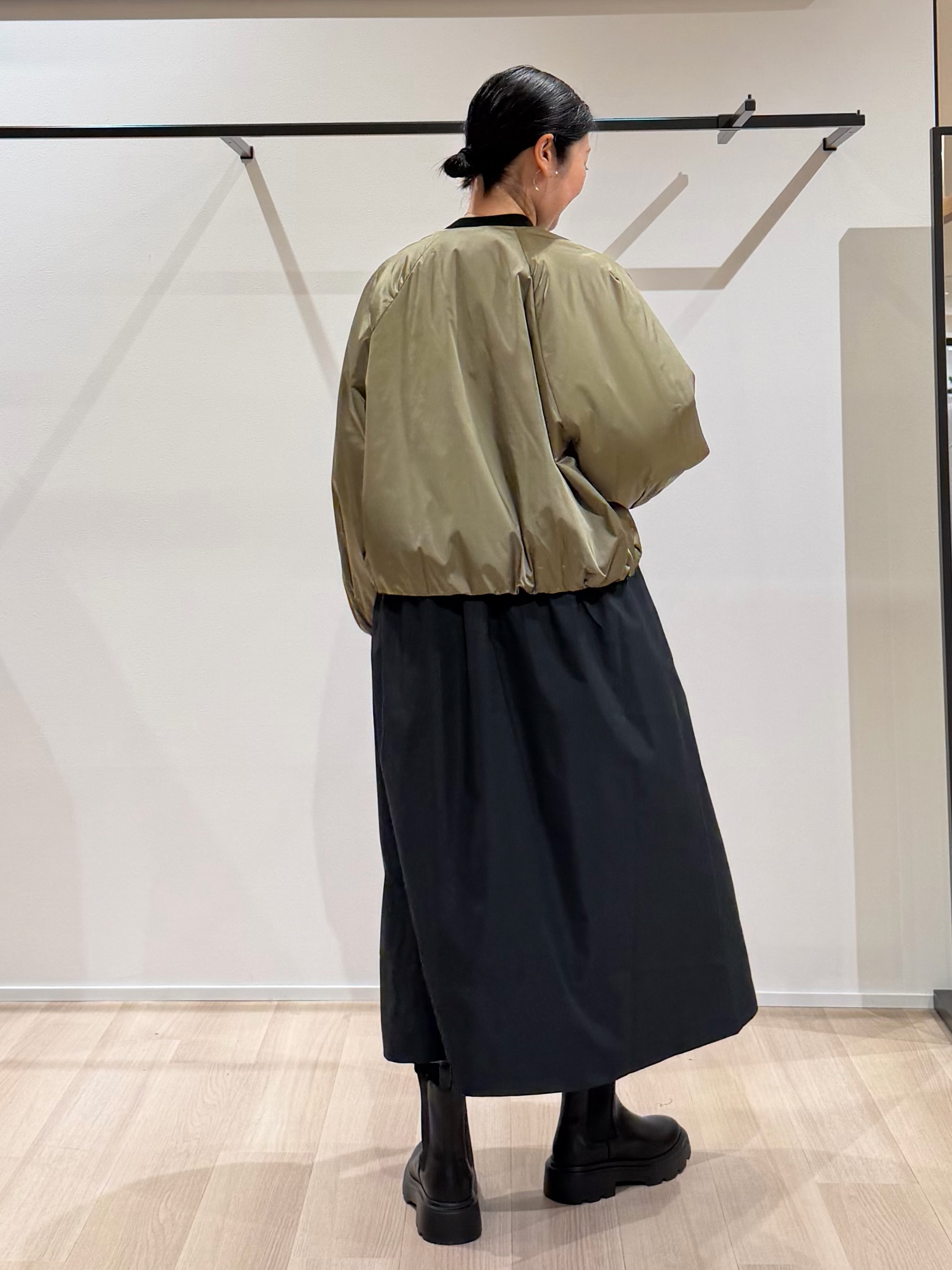 TOMOMIさんの「UNTITLED｜【軽アウター/中綿/秋冬コート】ショートブルゾン」を使ったコーディネート