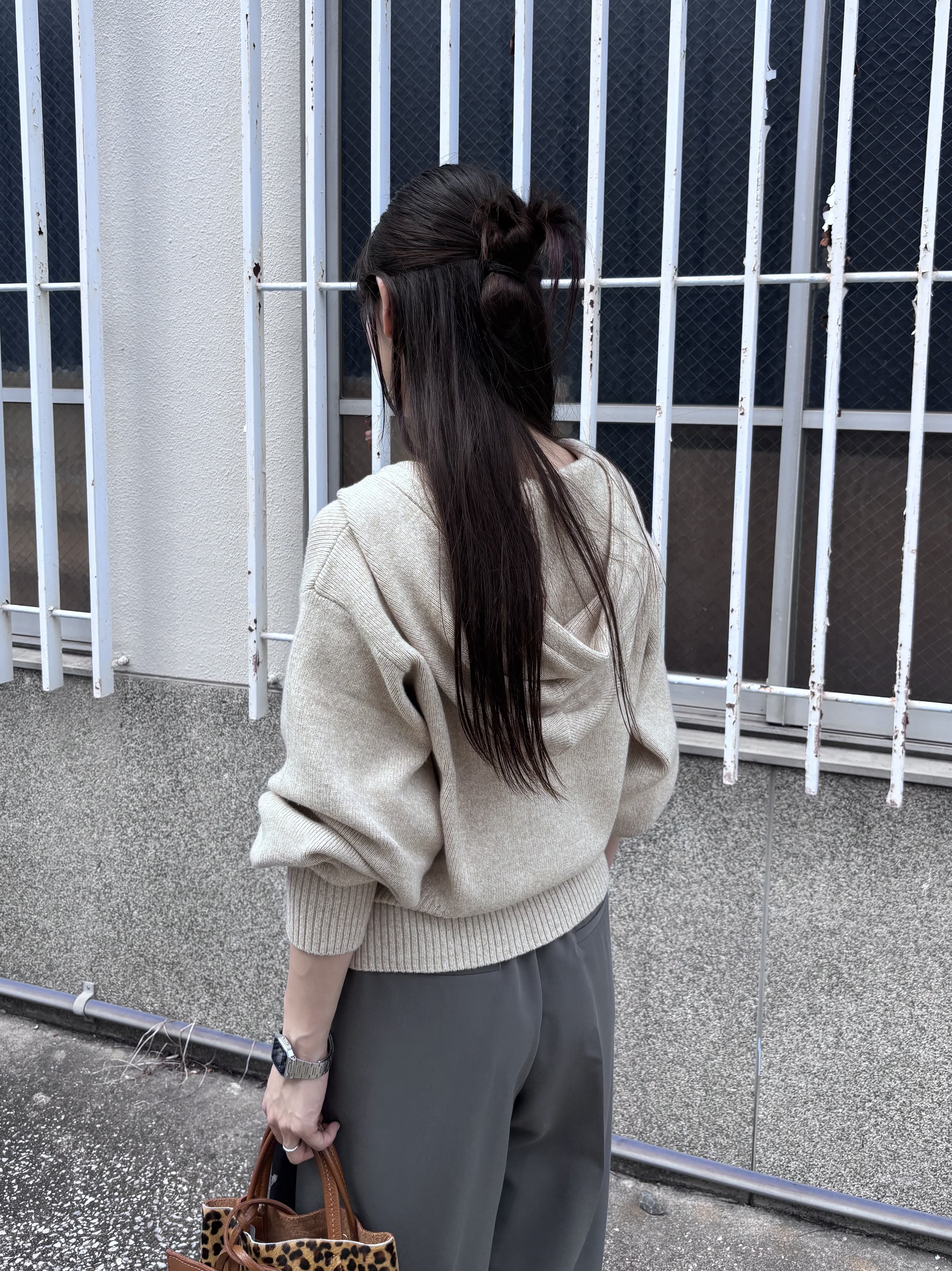 ibukiさんの「INDIVI｜フーディニットカーディガン【LIVE紹介／上枝みどりさん着用】」を使ったコーディネート
