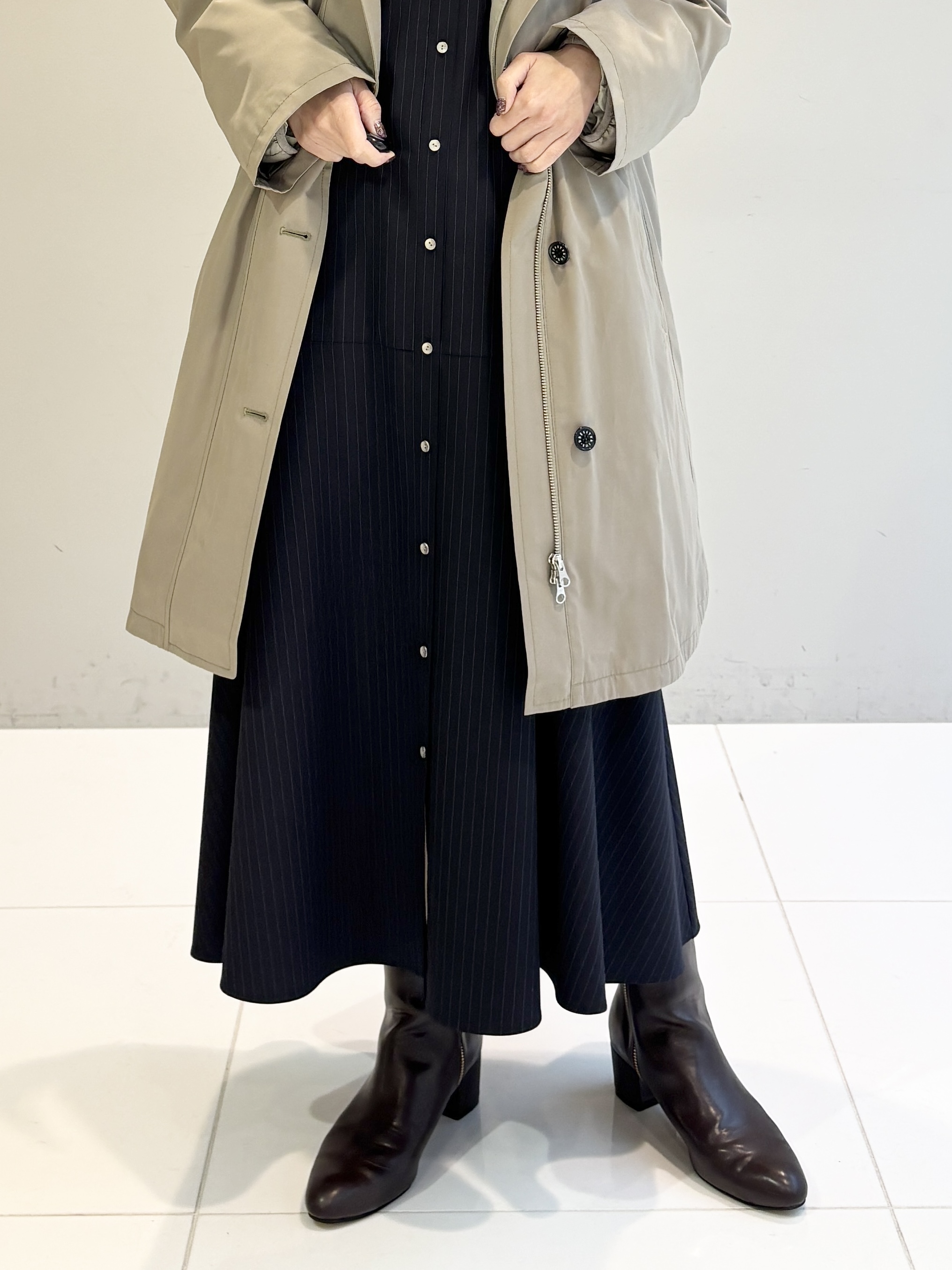 清水夏姫さんの「DRESSTERIOR｜【撥水/インナー単品使用可】3WAYダウンコート」を使ったコーディネート