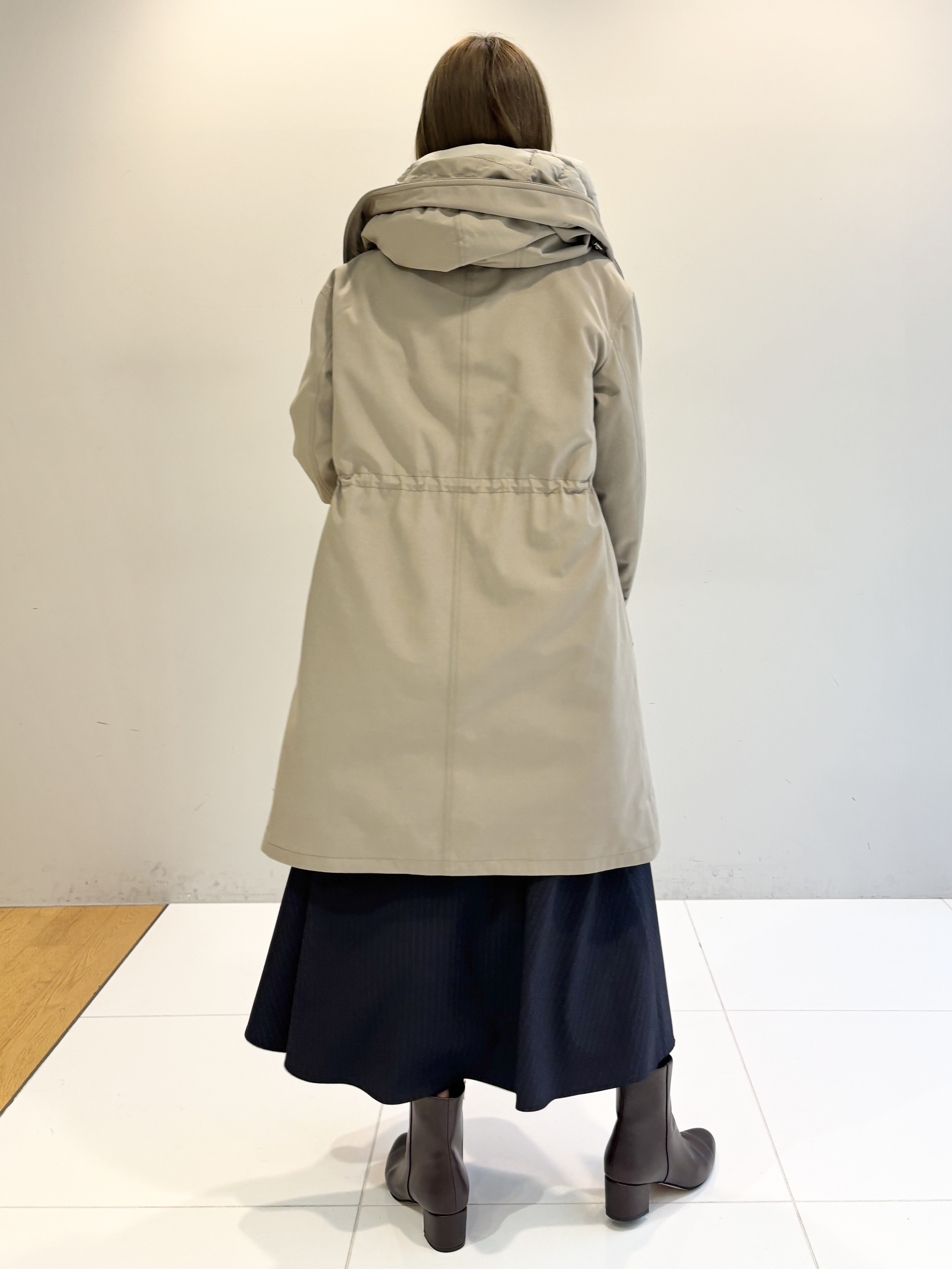 清水夏姫さんの「DRESSTERIOR｜【撥水/インナー単品使用可】3WAYダウンコート」を使ったコーディネート