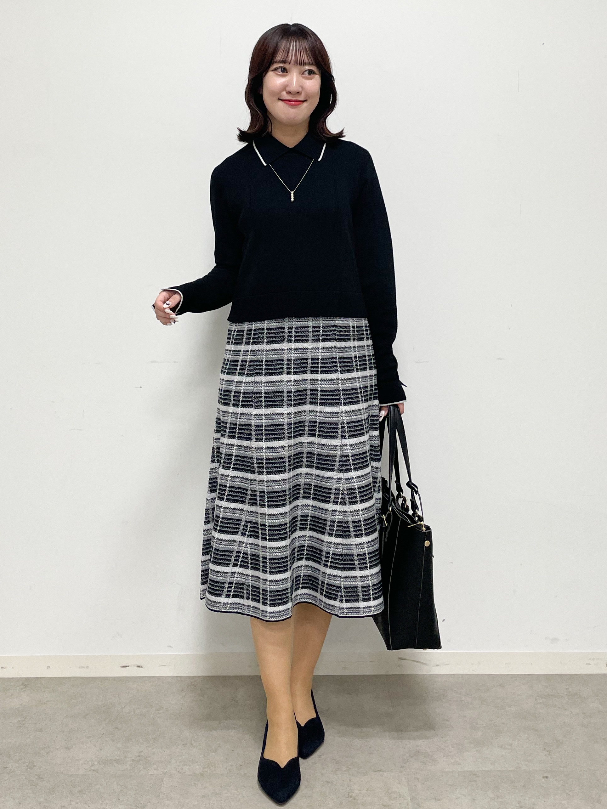 yukariさんの「Reflect｜【SS-4Lサイズ／セットアップ可】ペプラムデザイン テーラードジャケット」を使ったコーディネート