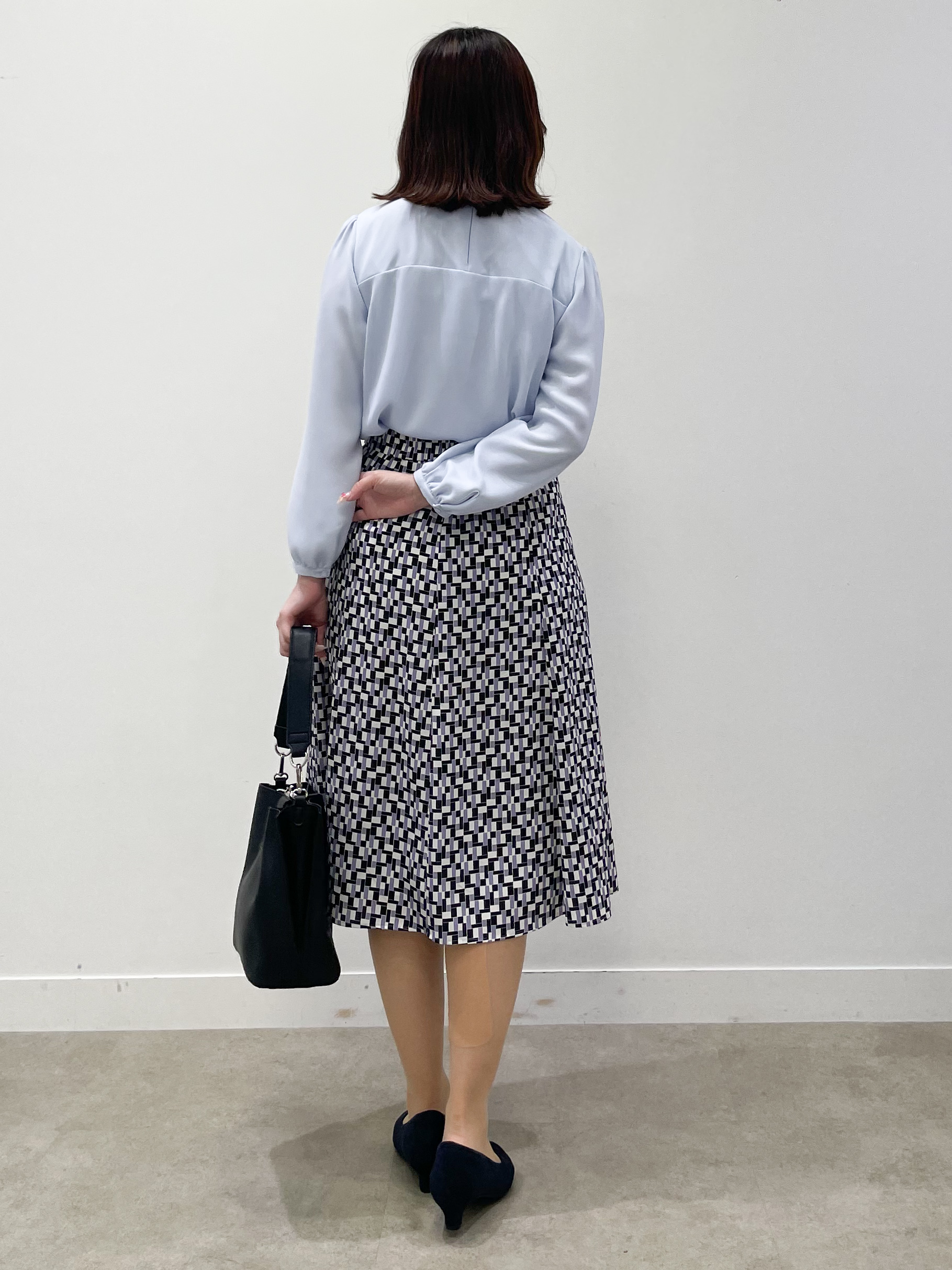 yukariさんの「Reflect｜【SS-4Lサイズ／通勤／セレモニー】プチハイネック シフォンブラウス」を使ったコーディネート