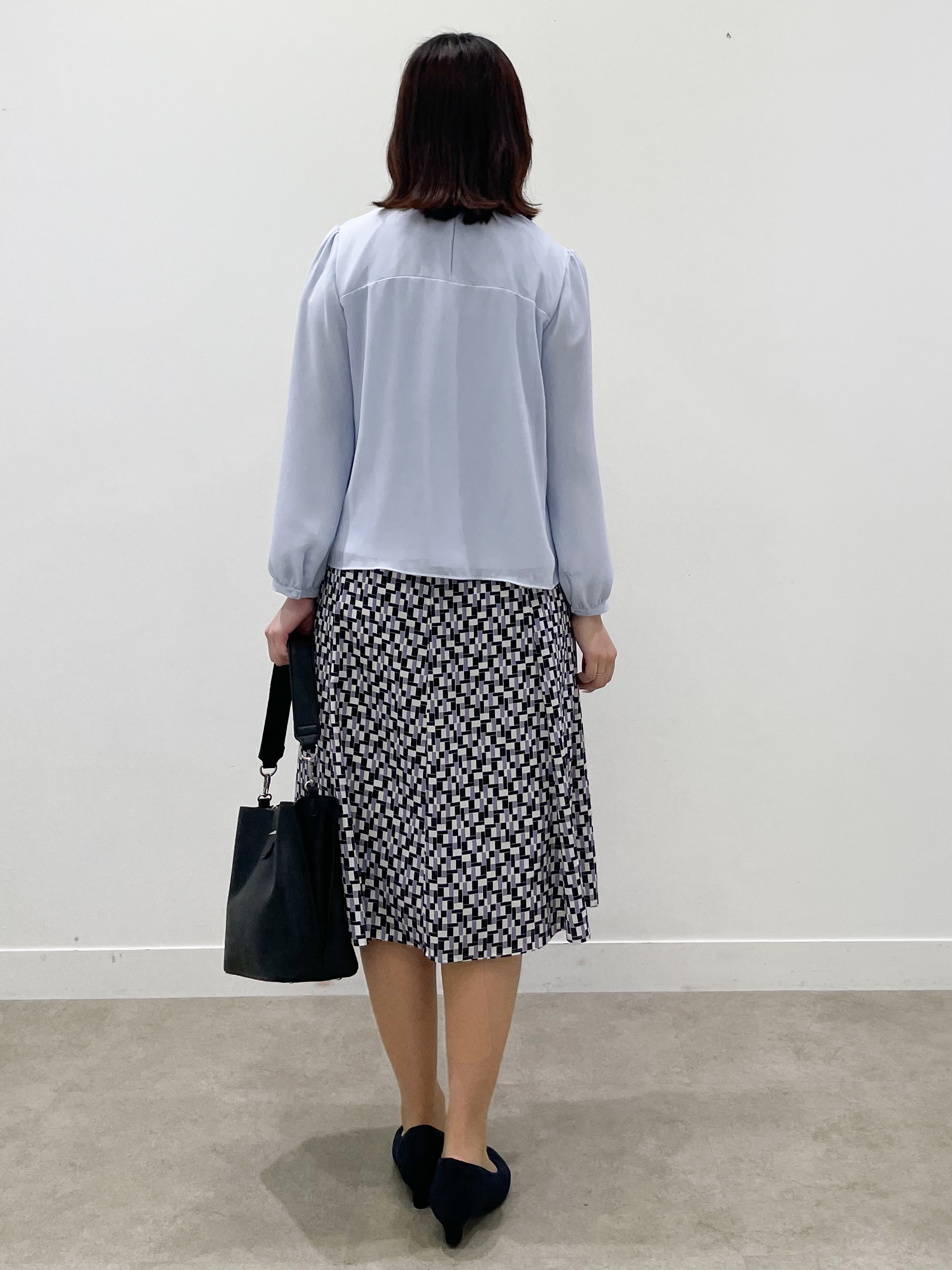 yukariさんの「Reflect｜【SS-4Lサイズ／通勤／セレモニー】プチハイネック シフォンブラウス」を使ったコーディネート