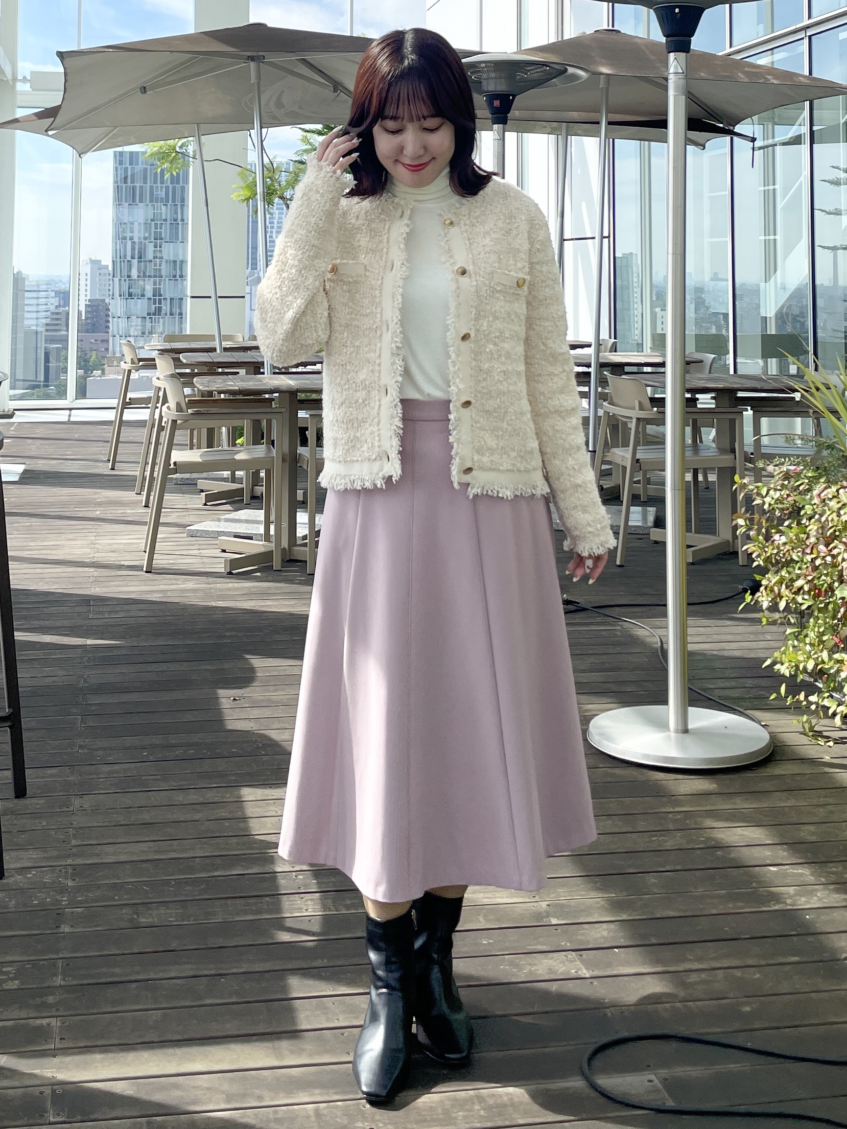 yukariさんの「Reflect｜【インナーに◎】タートルネックプルオーバー」を使ったコーディネート