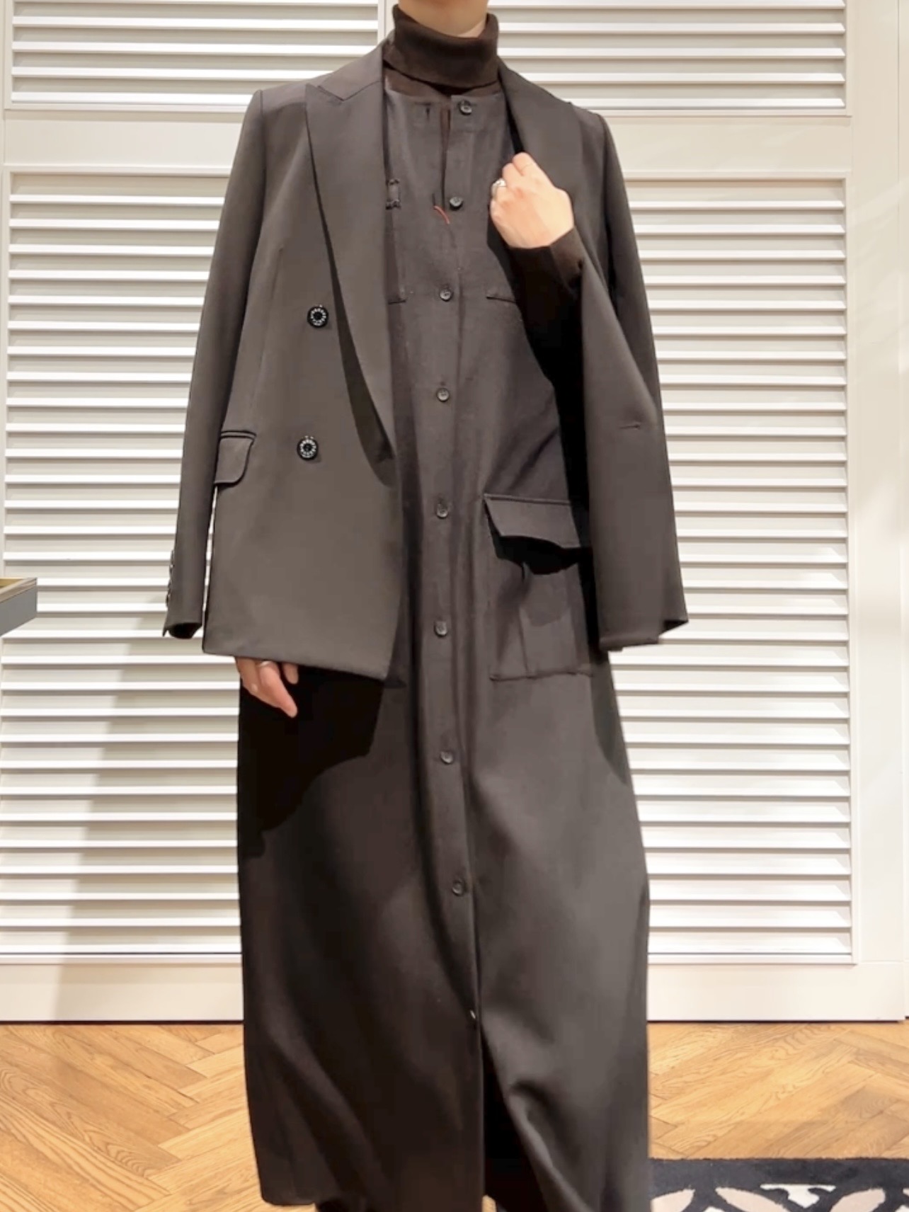 OCHIAIさんの「DRESSTERIOR｜【セットアップ可/温度調節】コンフォータブルジャケット」を使ったコーディネート
