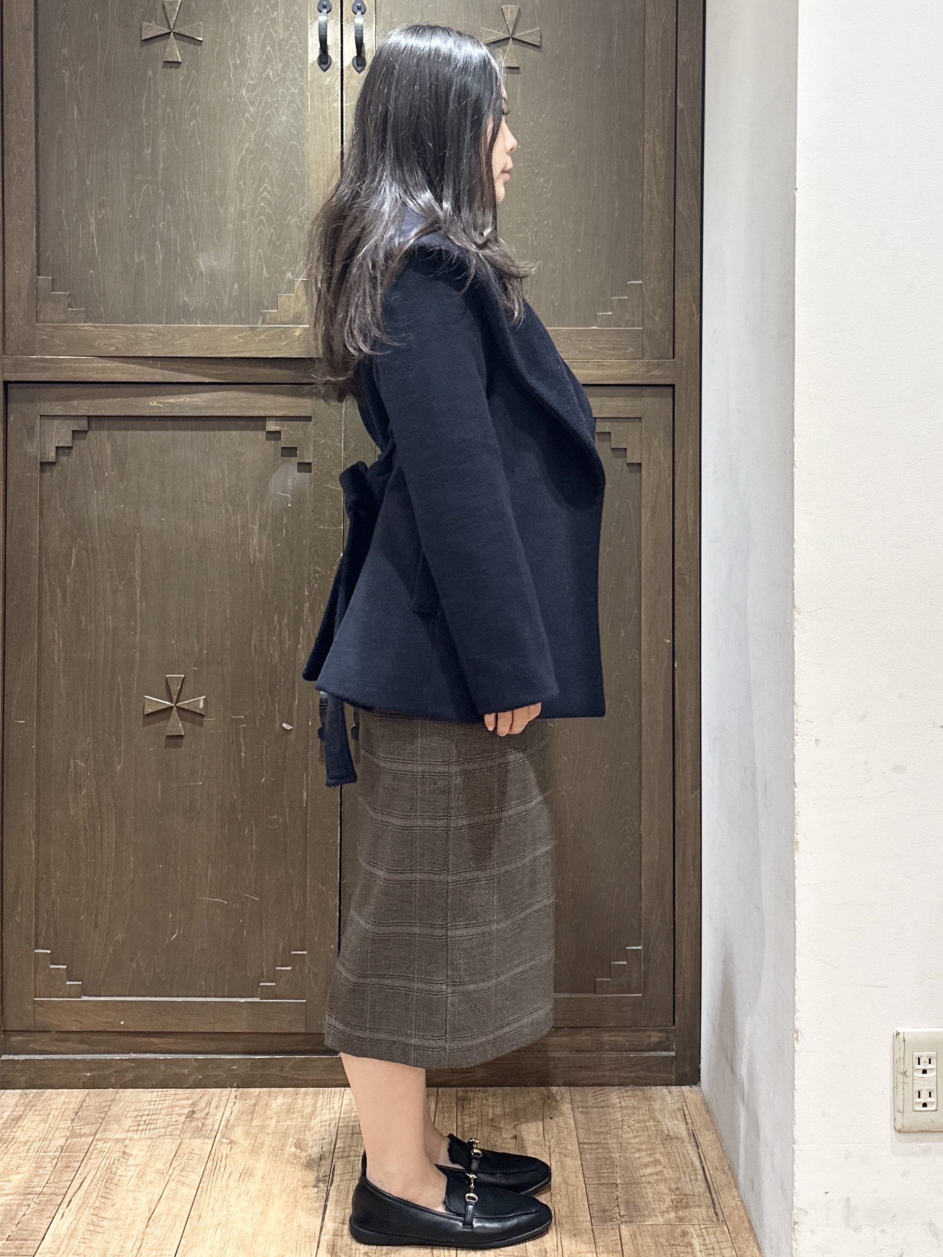 kanaさんの「index｜カシミヤ混ビッグショールカラーコート」を使ったコーディネート