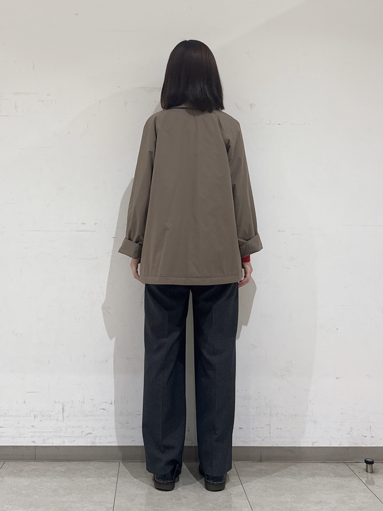 rinaさんの「INDIVI｜【ウール混／美素材】ベーシック丸首カーディガン」を使ったコーディネート