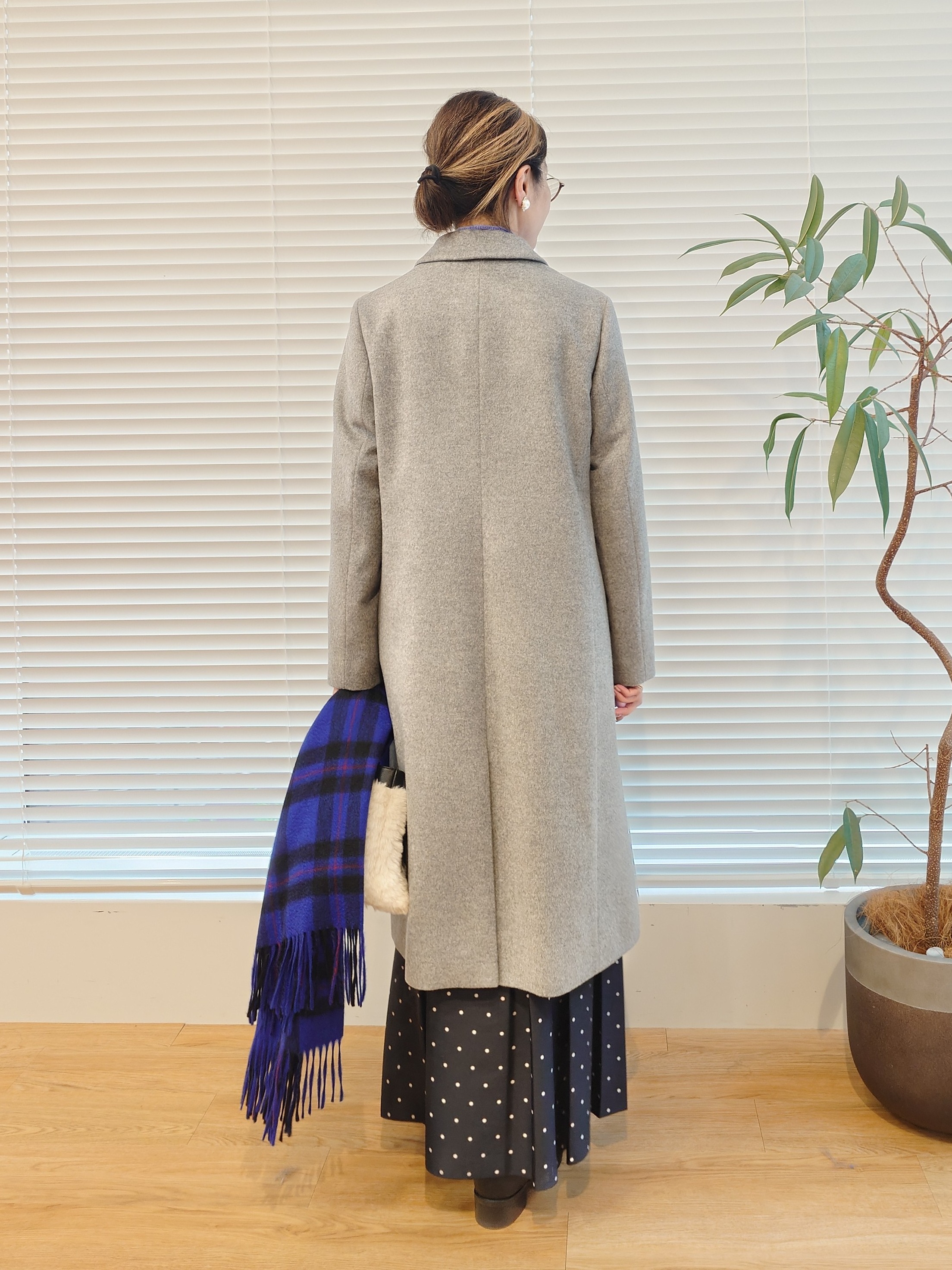 MUTSUKOさんの「UNTITLED｜ウールカシミヤテーラーコート」を使ったコーディネート