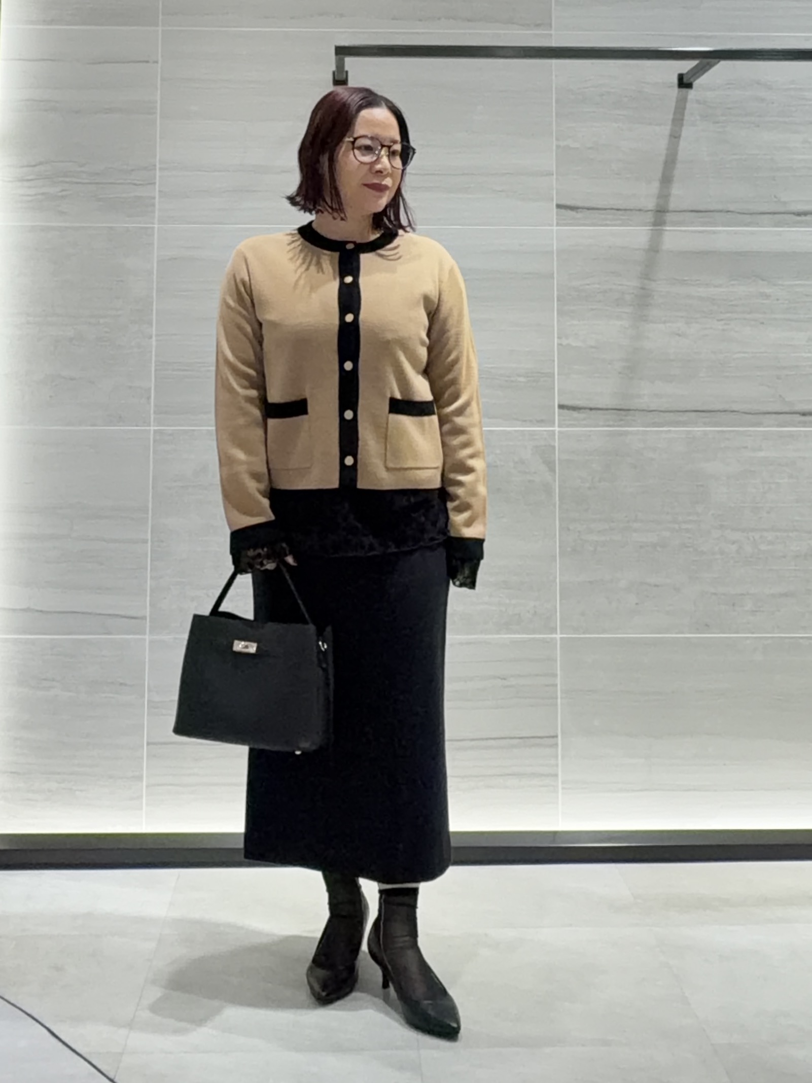 Asamiさんの「UNTITLED｜【アンサンブル可/ジャケットライク】モールラインカーディガン」を使ったコーディネート