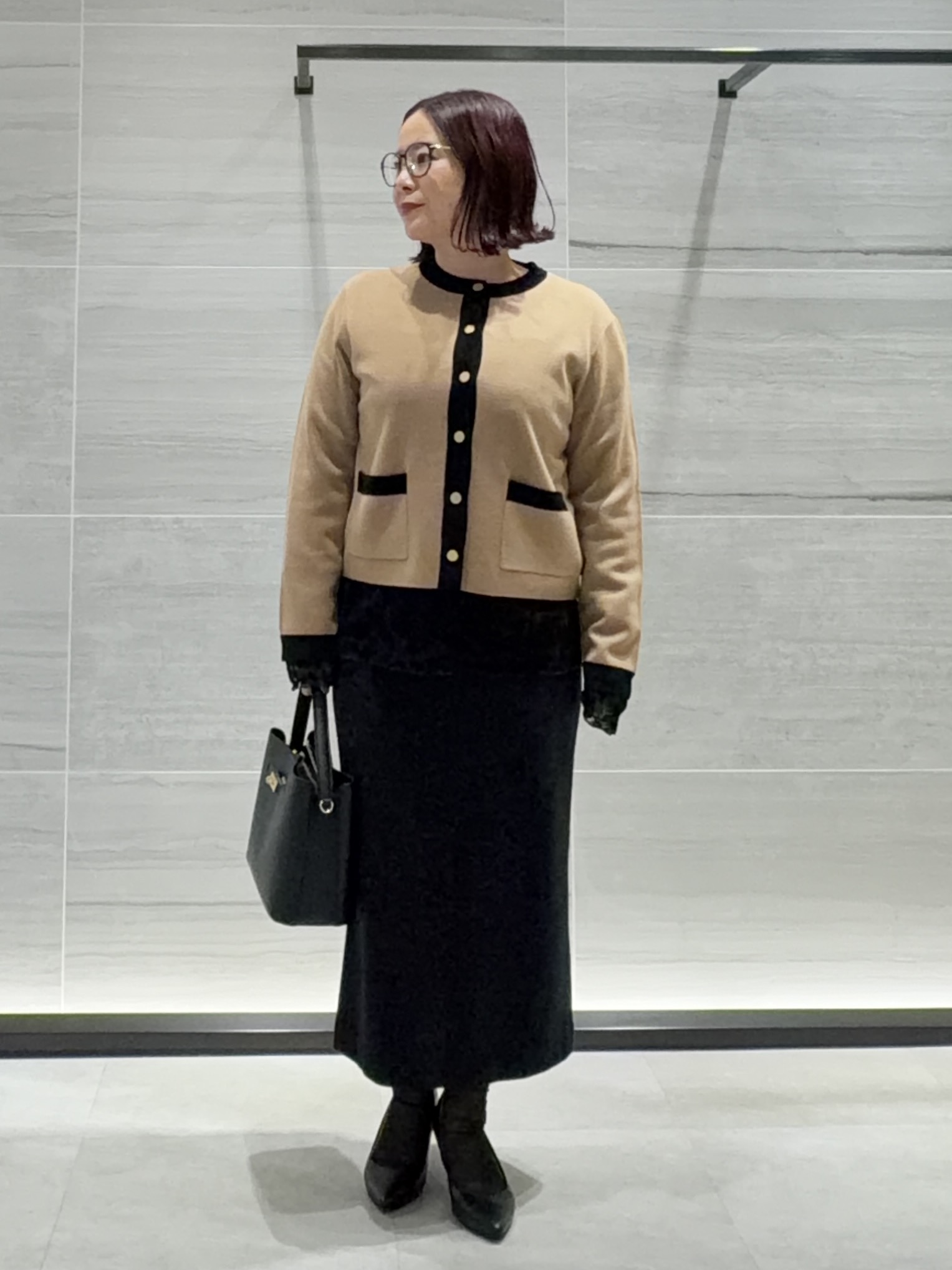 Asamiさんの「UNTITLED｜【アンサンブル可/ジャケットライク】モールラインカーディガン」を使ったコーディネート
