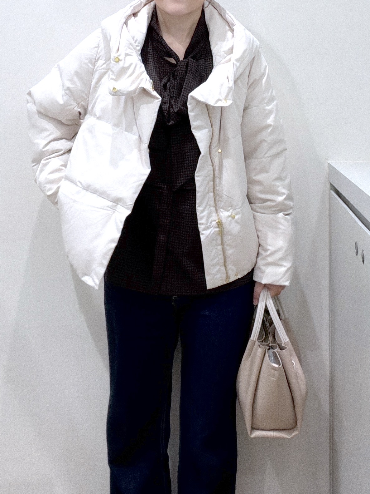 Junさんの「index｜河田ダウンショートコート 【洗濯機OK／静電気防止（裏地）／撥水／XS-3L】」を使ったコーディネート