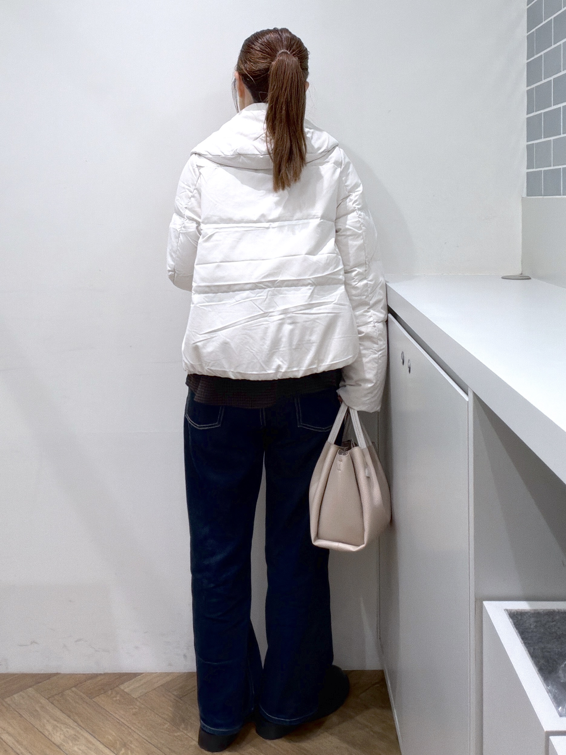 Junさんの「index｜河田ダウンショートコート 【洗濯機OK／静電気防止（裏地）／撥水／XS-3L】」を使ったコーディネート