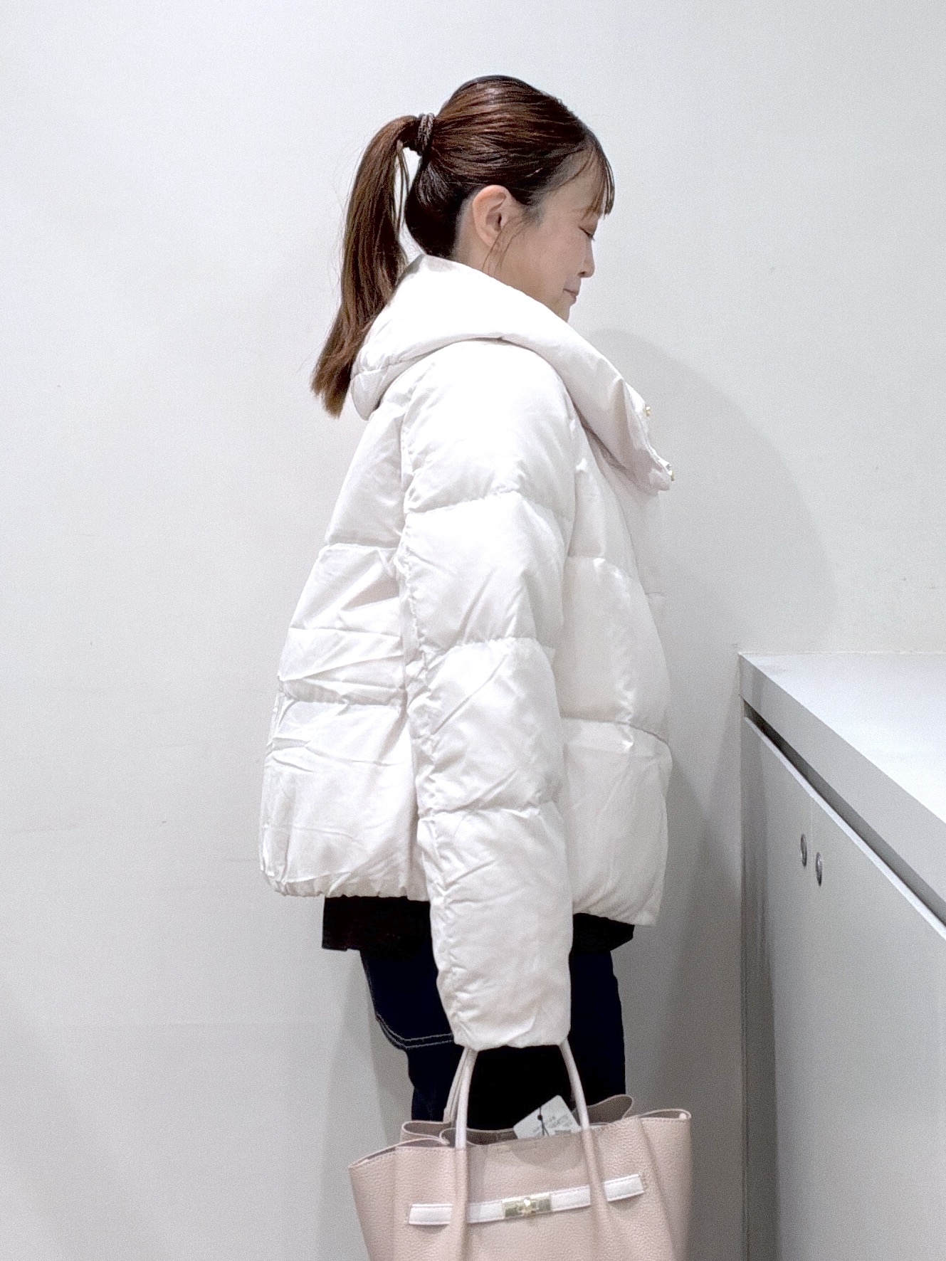 Junさんの「index｜河田ダウンショートコート 【洗濯機OK／静電気防止（裏地）／撥水／XS-3L】」を使ったコーディネート