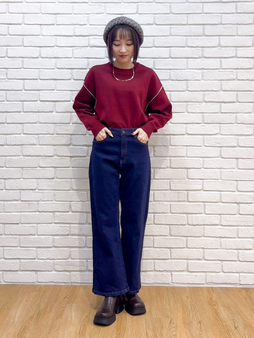 𝐜𝐡𝐢𝐤𝐚さんの「SHOO･LA･RUE｜【セットアップ可/洗濯後しわになりにくい】ウールフィール ダブルジャケット」を使ったコーディネート