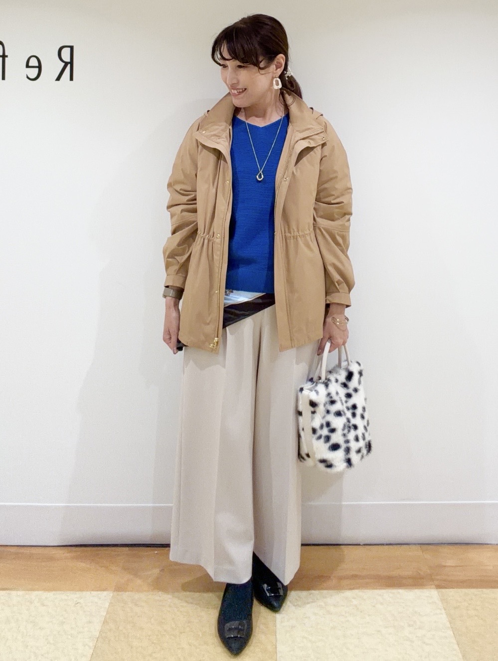 ayaさんの「Reflect｜【マシンウォッシュ】ホールガーメントニット」を使ったコーディネート