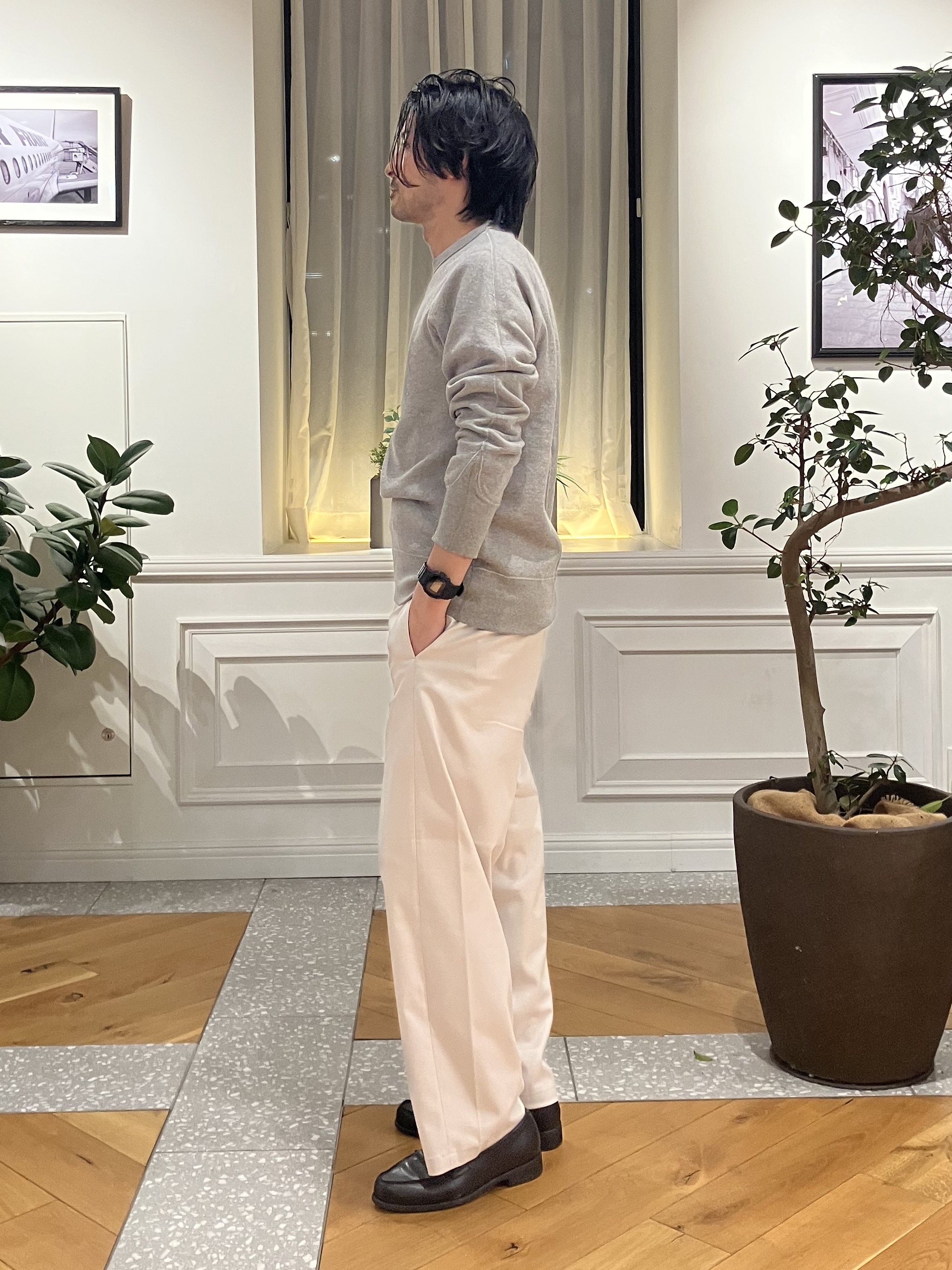 junyaさんの「DRESSTERIOR｜◆[DRESSTERIOR定番]吊裏毛プルオーバースウェット」を使ったコーディネート