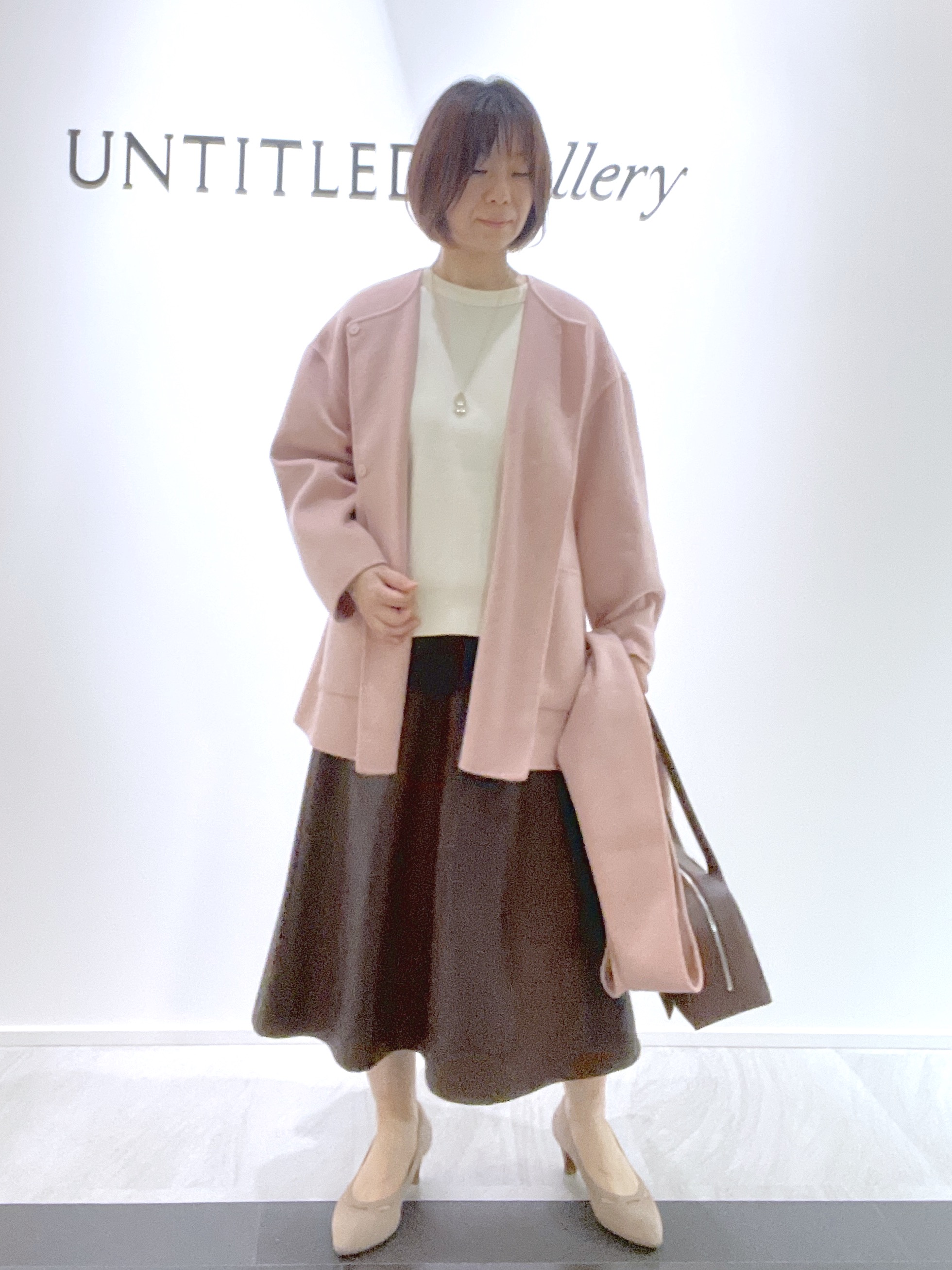 hanaさんの「UNTITLED｜【きれいめカジュアル】スウェットライクニットプルオーバー」を使ったコーディネート