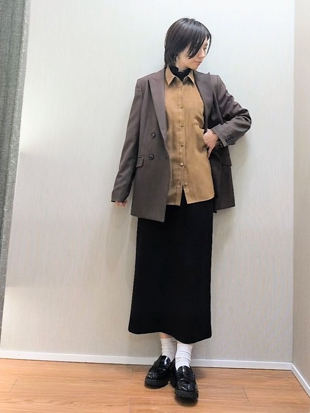 ミズタさんの「UNTITLED｜【セットアップ可/通勤にも】ウールダブルジャケット」を使ったコーディネート