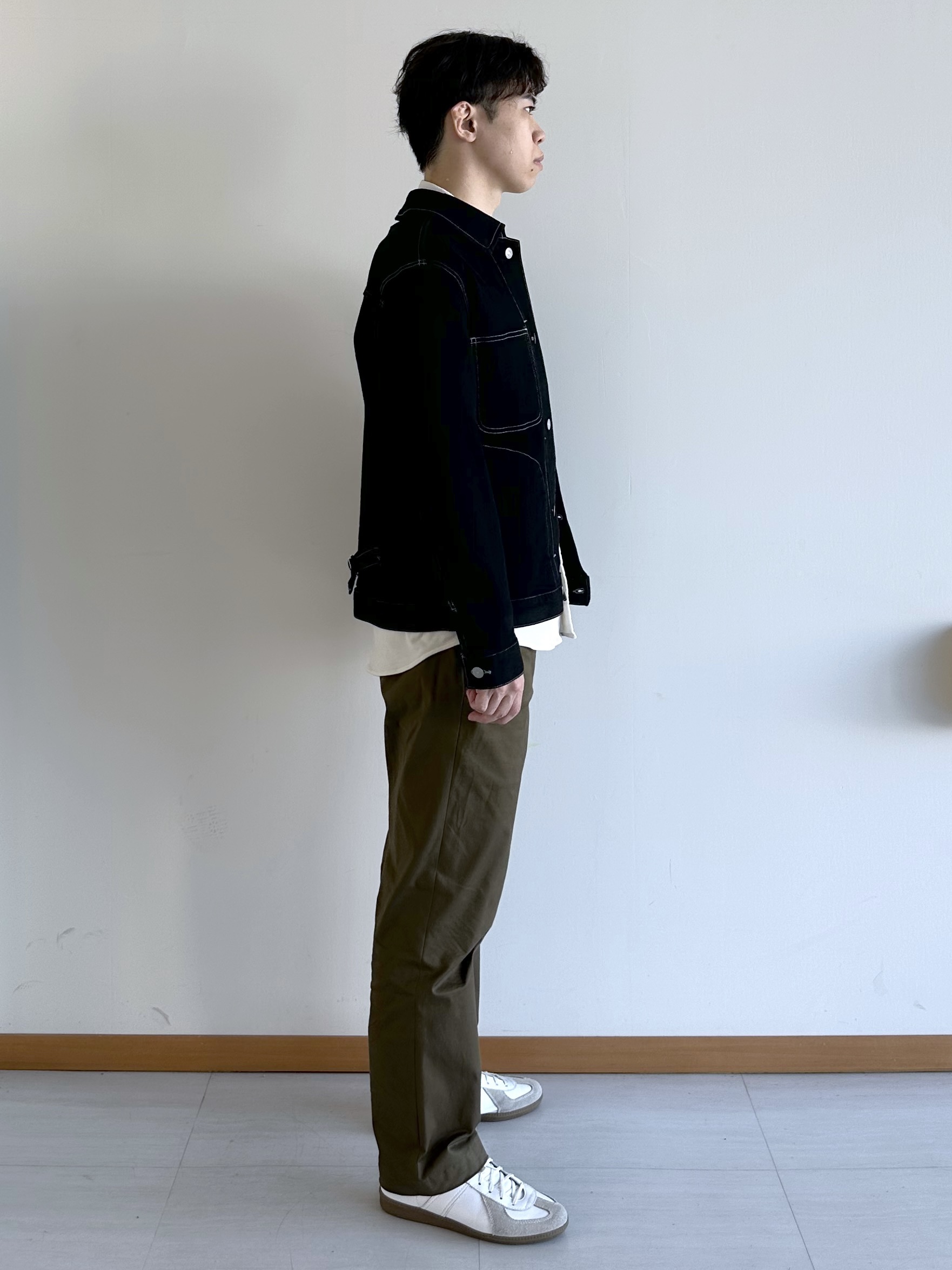 イッシーさんの「TAKEO KIKUCHI｜【BOWLER HAT LABEL】ブラックデニムGジャン」を使ったコーディネート