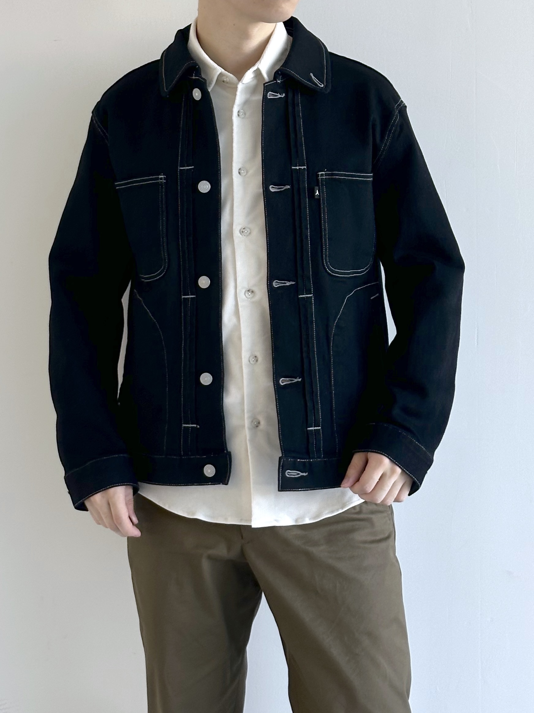 イッシーさんの「TAKEO KIKUCHI｜【BOWLER HAT LABEL】ブラックデニムGジャン」を使ったコーディネート