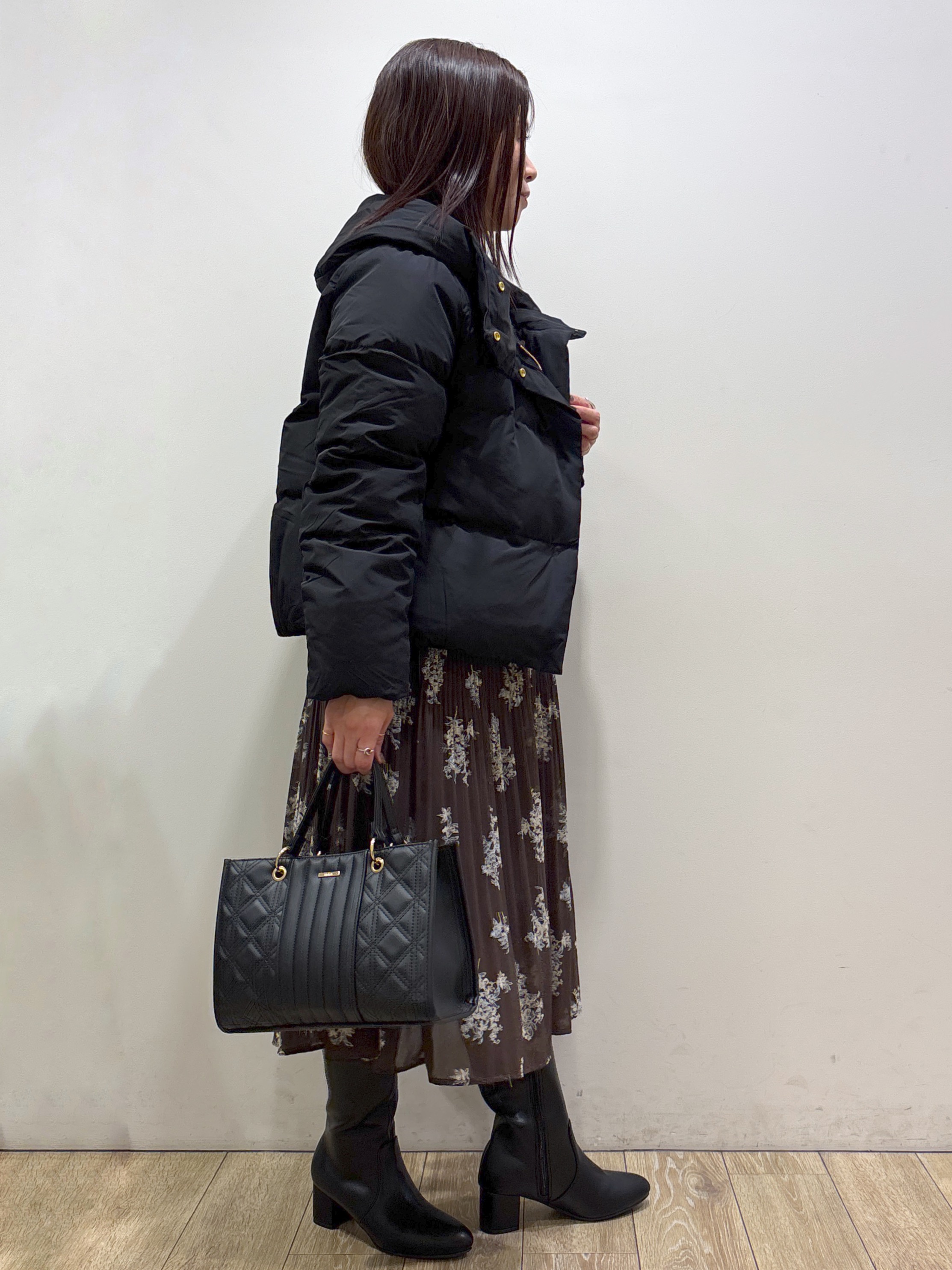 mameさんの「index｜河田ダウンショートコート 【洗濯機OK／静電気防止（裏地）／撥水／XS-3L】」を使ったコーディネート