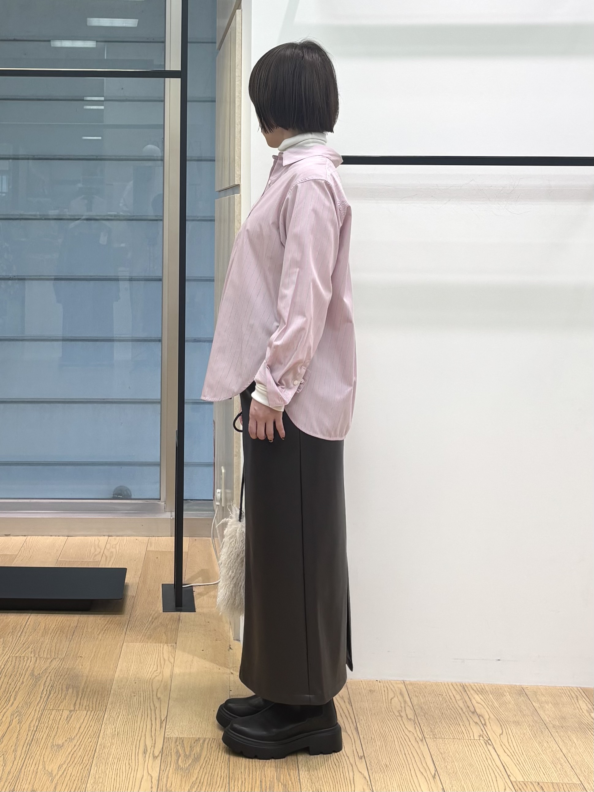 asamiさんの「INDIVI｜【2WAY／ストライプ柄】ベーシックシャツ」を使ったコーディネート