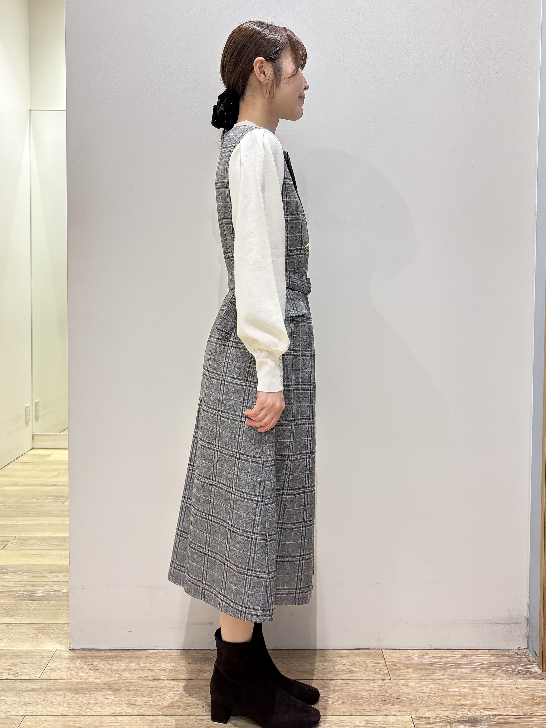 MOMOさんの「index｜カシミヤタッチハイネックニット【洗濯機OK／抗ピリング】」を使ったコーディネート