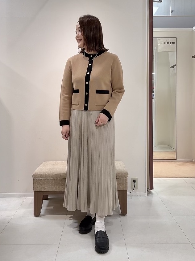 YUIさんの「UNTITLED｜【アンサンブル可/ジャケットライク】モールラインカーディガン」を使ったコーディネート