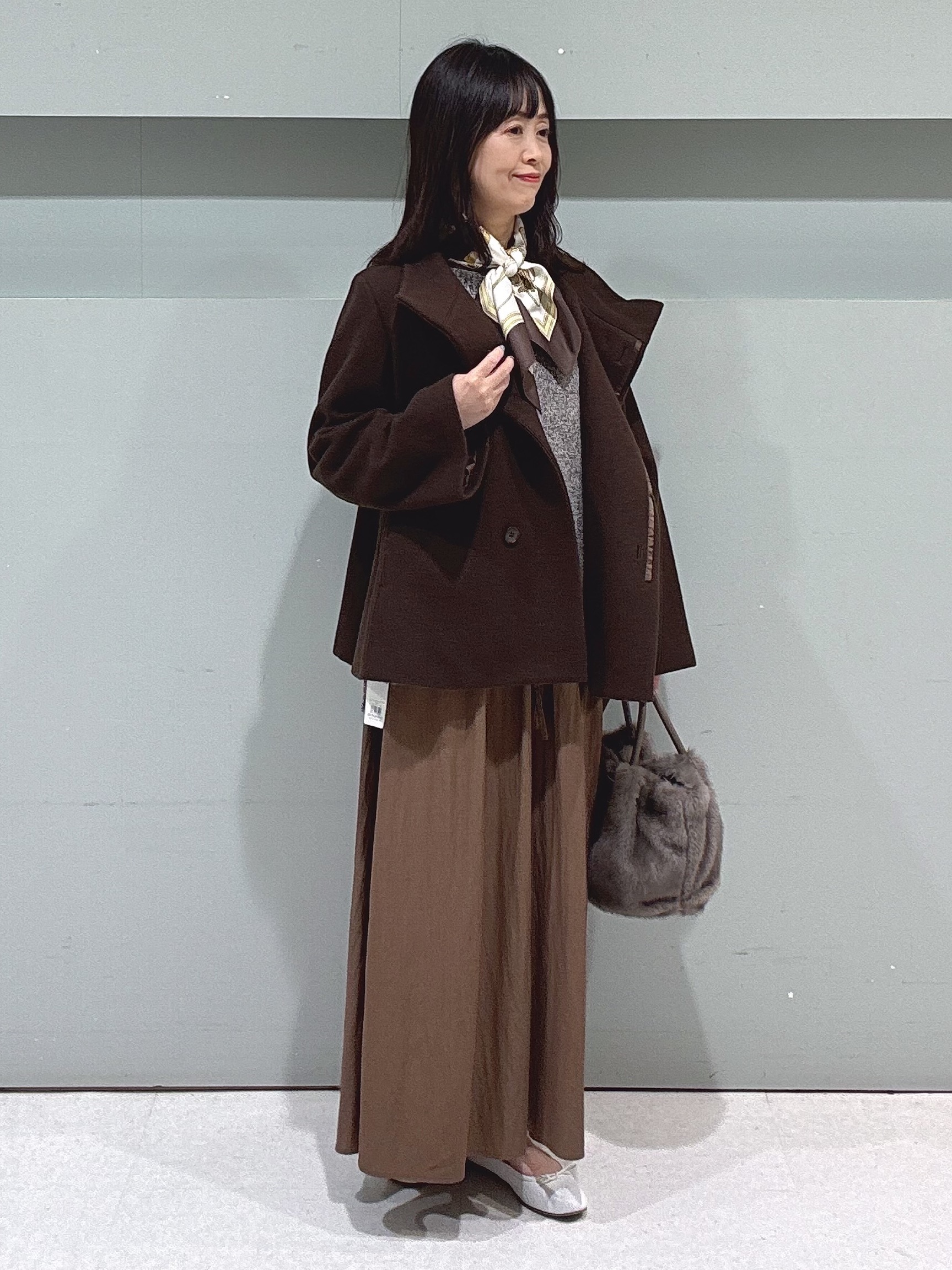 makiさんの「UNTITLED｜【軽アウター/ウール100】ウールショートコート」を使ったコーディネート