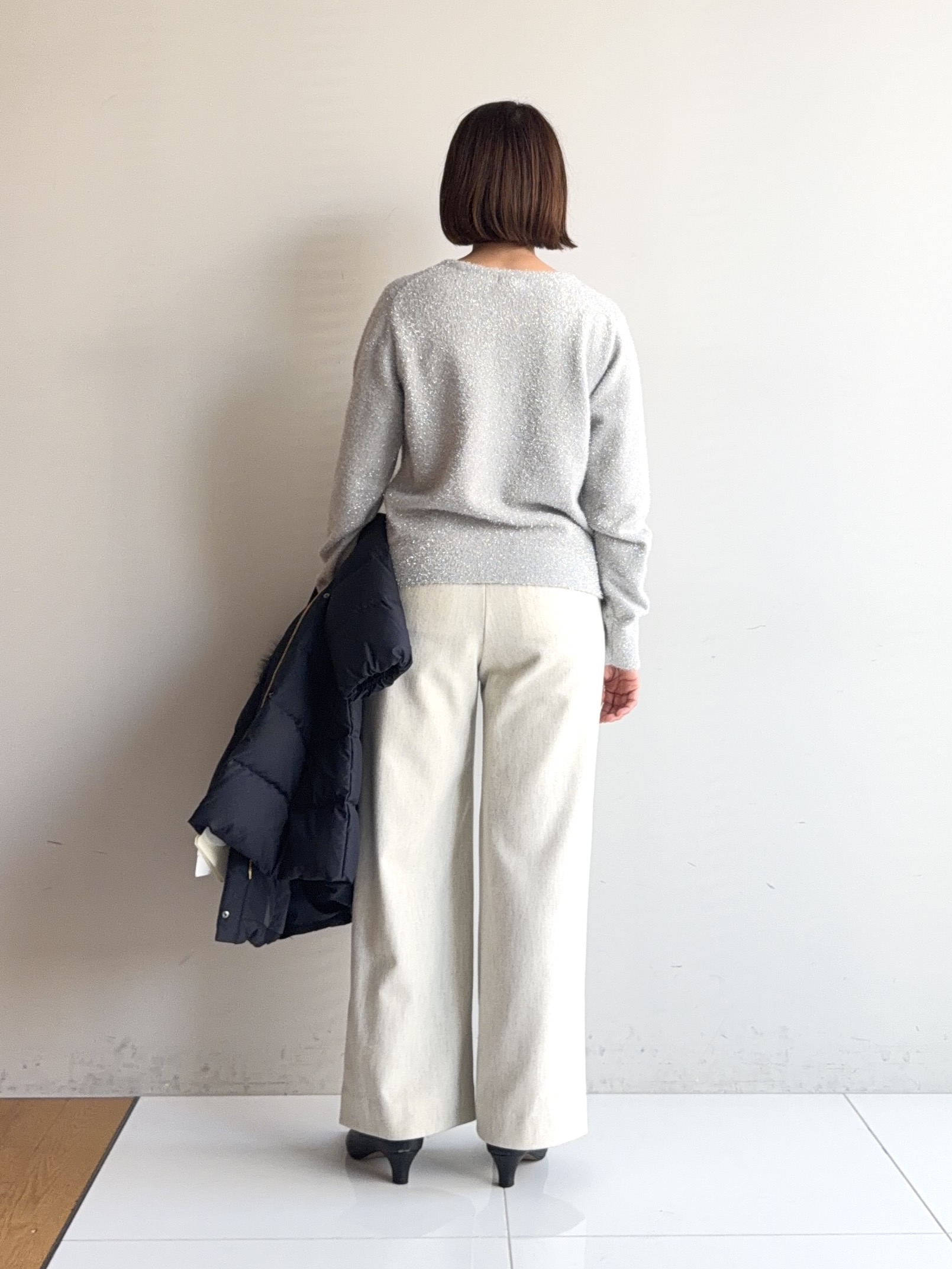 murayamaさんの「INDIVI｜【名品／撥水／抗菌防臭】ロング丈リサイクルダウンコート」を使ったコーディネート