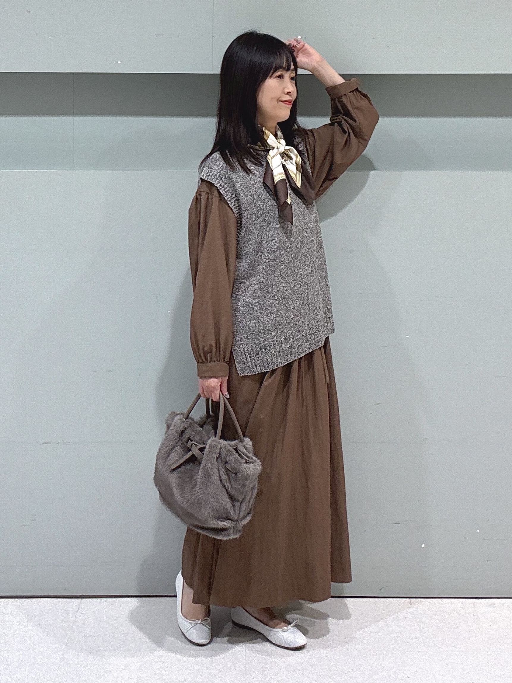 makiさんの「UNTITLED｜【軽アウター/ウール100】ウールショートコート」を使ったコーディネート